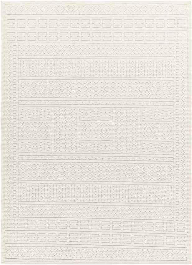 Brunsville Cottage Light Gray Washable Area Rug