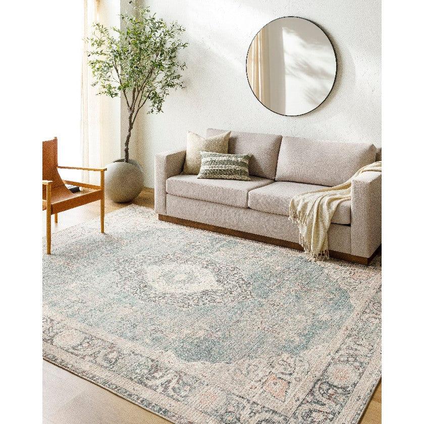 Bryttany Traditional Ivory/Slate Area Rug