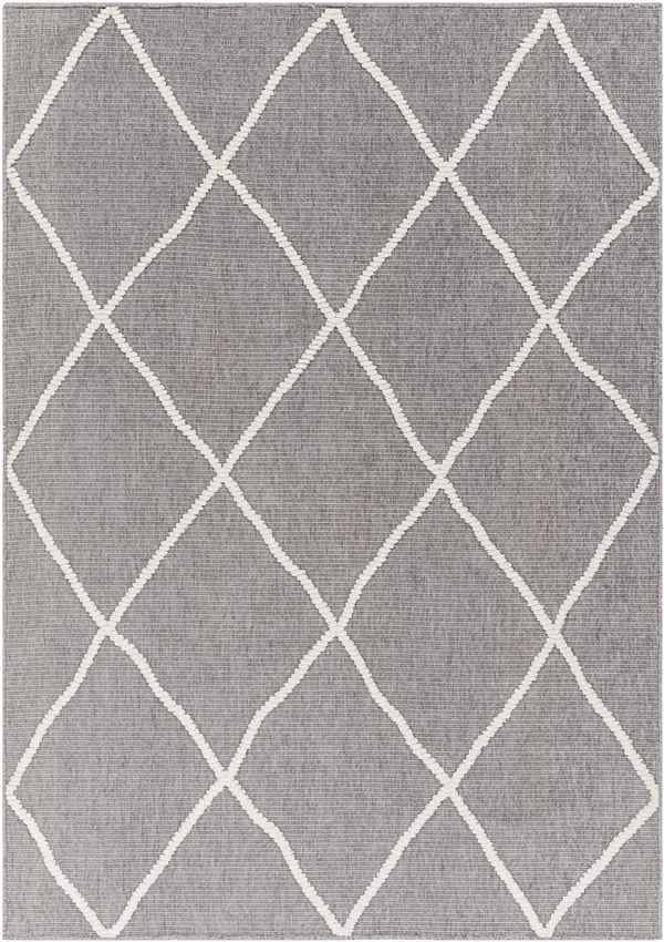 Buck Grove Global Charcoal Washable Area Rug