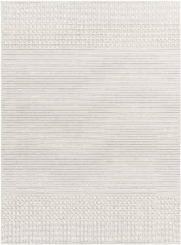 Burkesville Modern Ivory Washable Area Rug