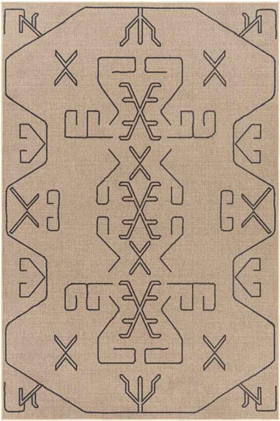 Candi Cottage Pecan/Dark Gray Washable Area Rug