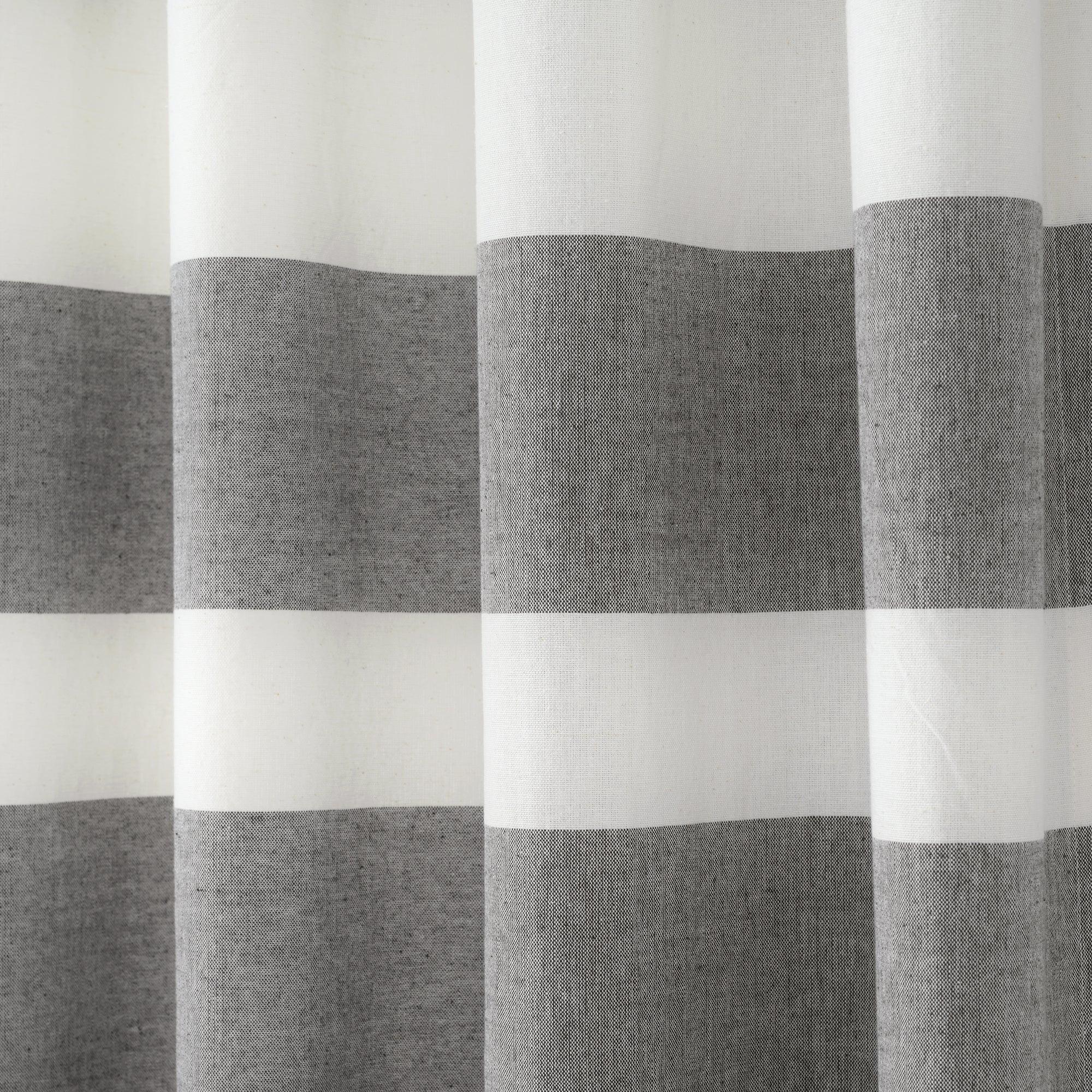 Cape Cod Stripe Yarn Dyed Cotton Window Curtain Panel Set