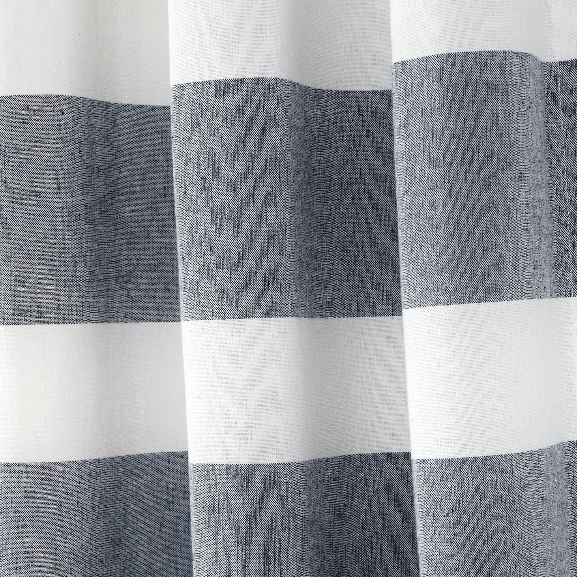 Cape Cod Stripe Yarn Dyed Cotton Window Curtain Panel Set