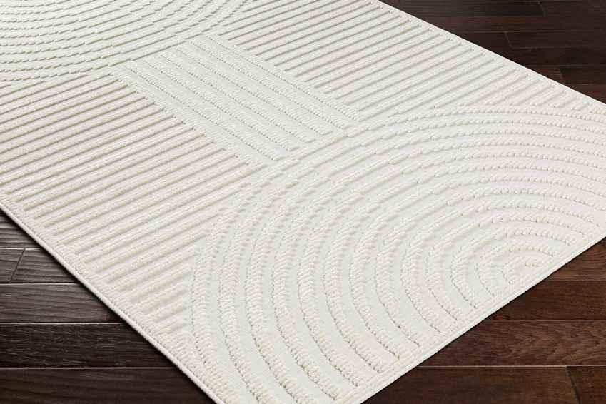 Carter Lake Modern Cream Washable Area Rug