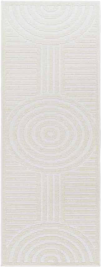 Carter Lake Modern Cream Washable Area Rug