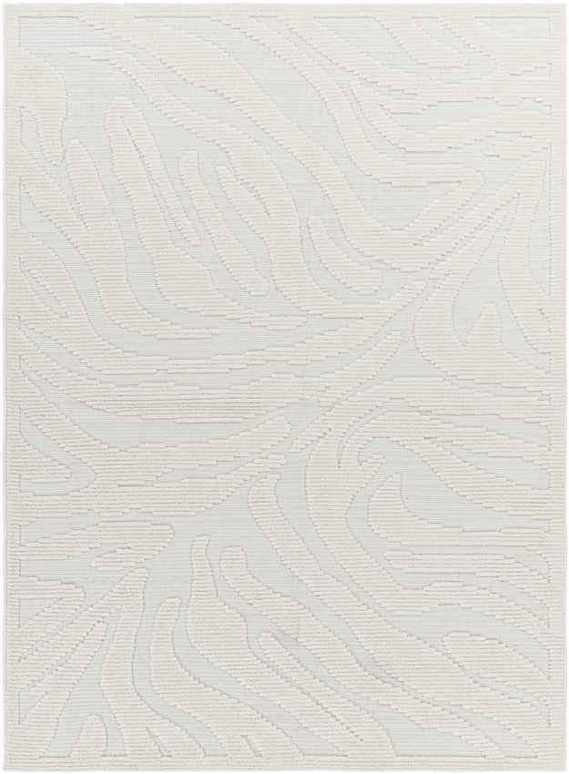 Cedar Vale Modern Light Gray/Ivory Washable Area Rug