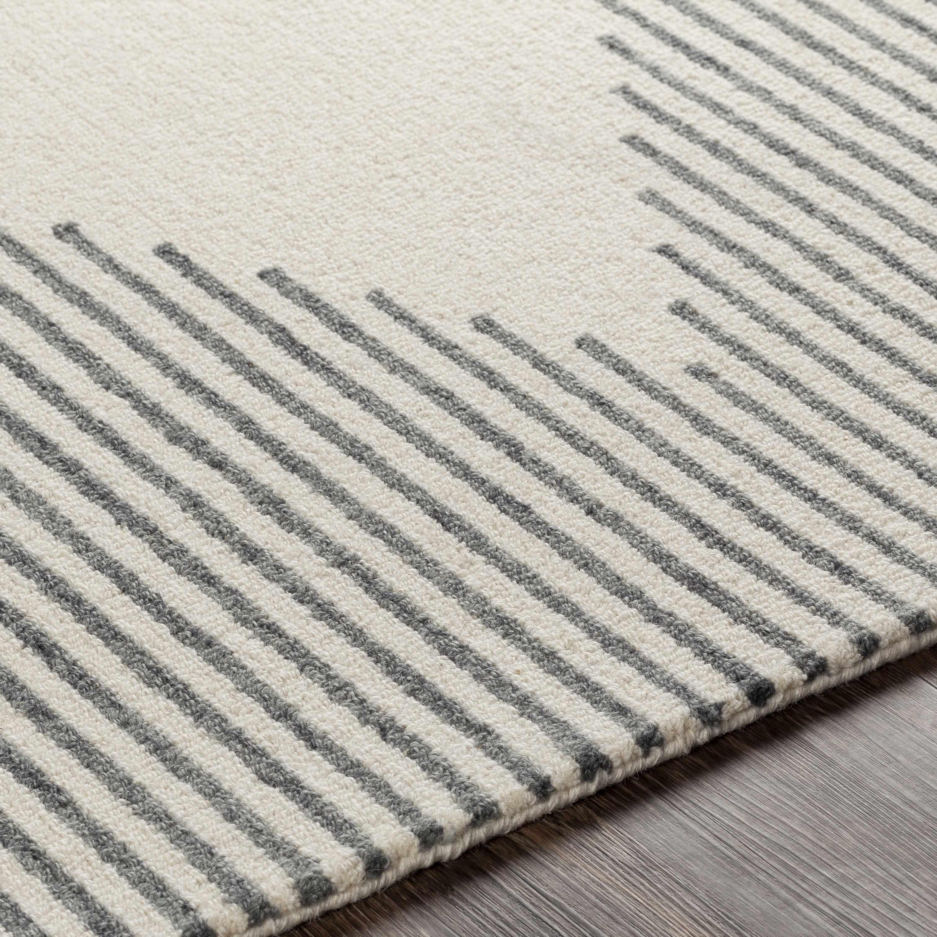 Clapham Beige Diamond Wool Rug