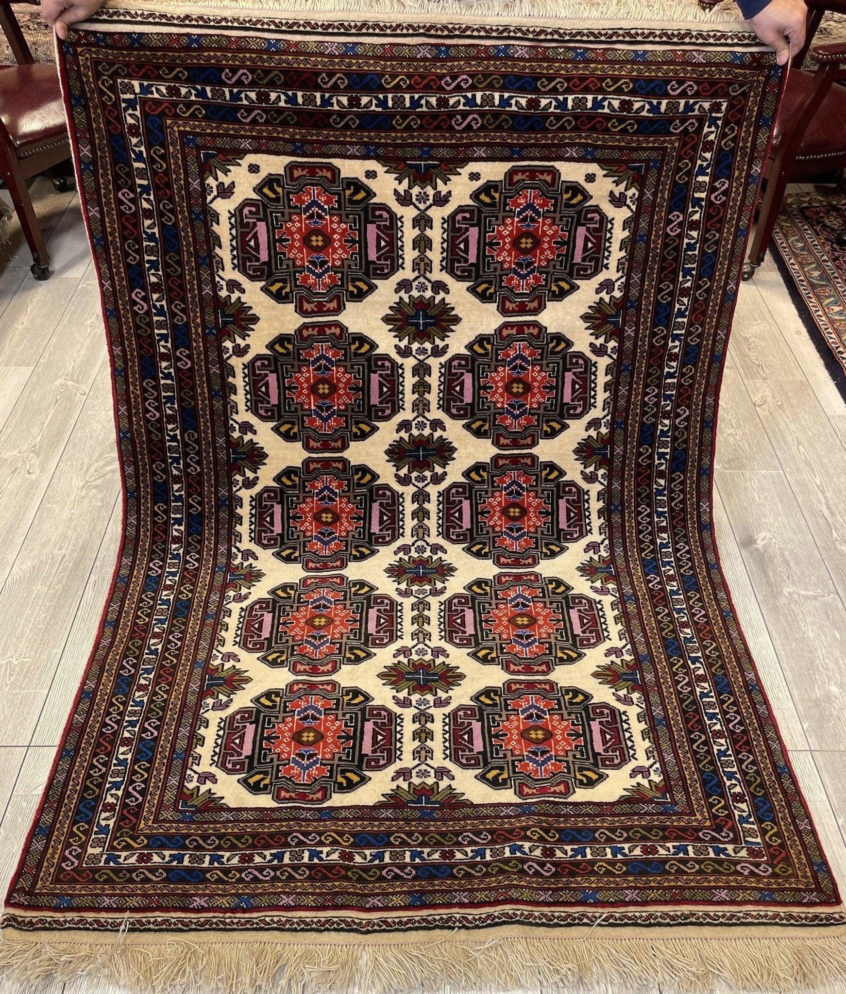 Afghani Area Rug I Zahir Shahi Herati 4x6 Ft