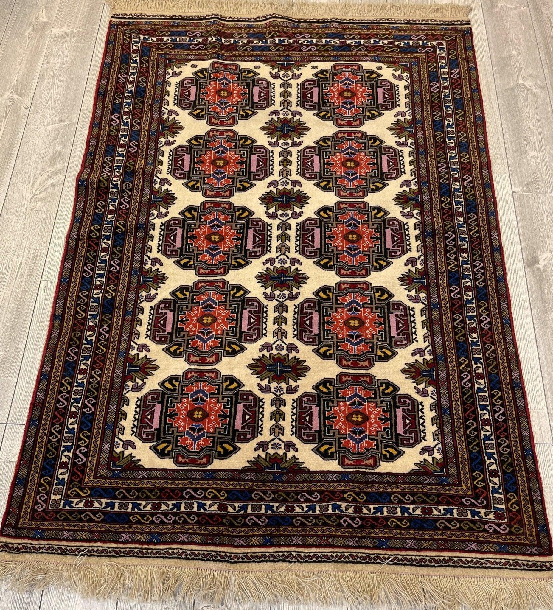 Afghani Area Rug I Zahir Shahi Herati 4x6 Ft