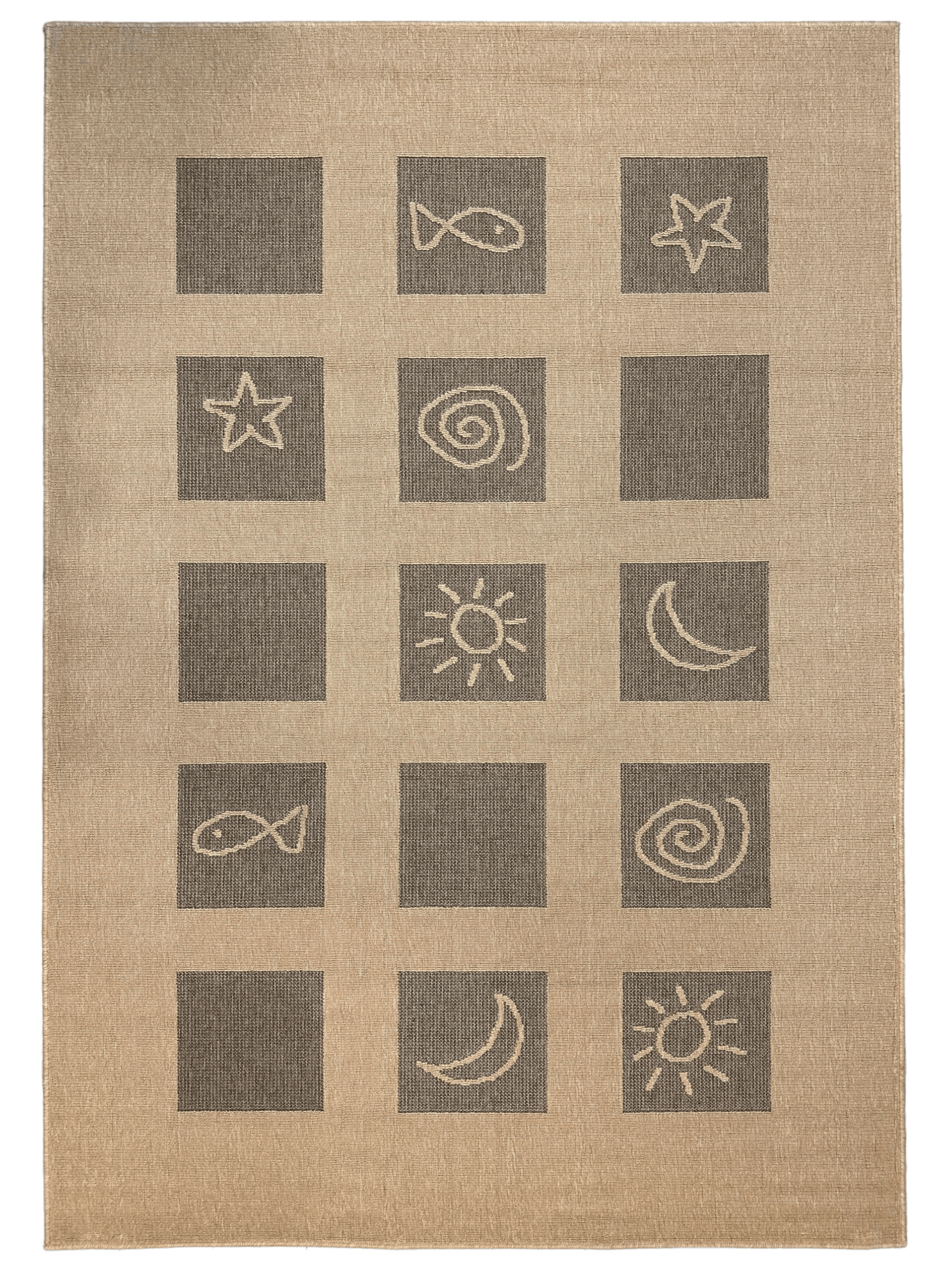 Contemporary Machine Made Geometric Rug - 5’3” x 7’7”