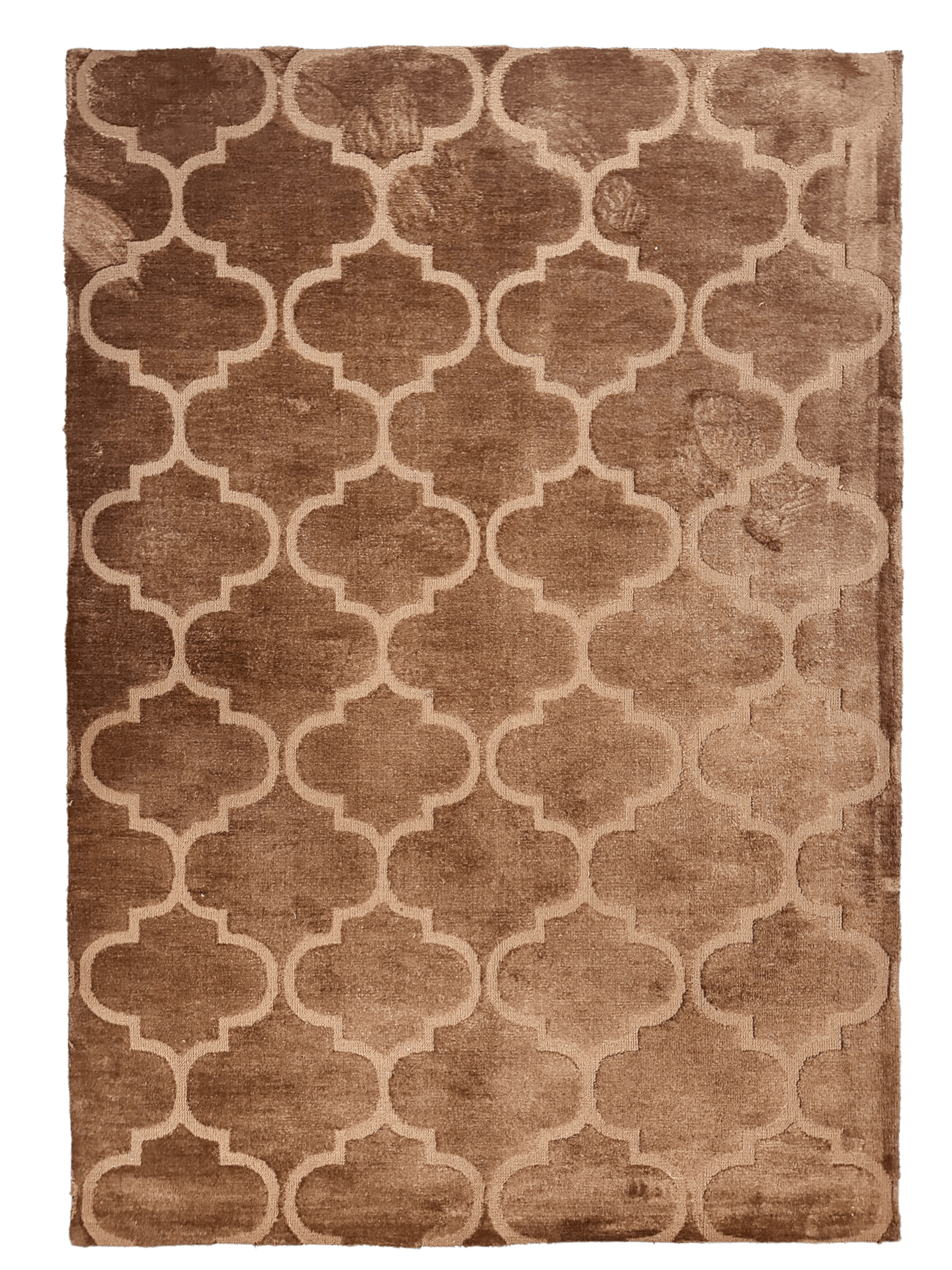 Contemporary Tufted Monochrome Geometric Rug - 5’3” x 7’6”