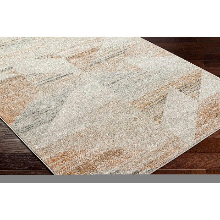 Cornesha Modern Burnt Orange Area Rug