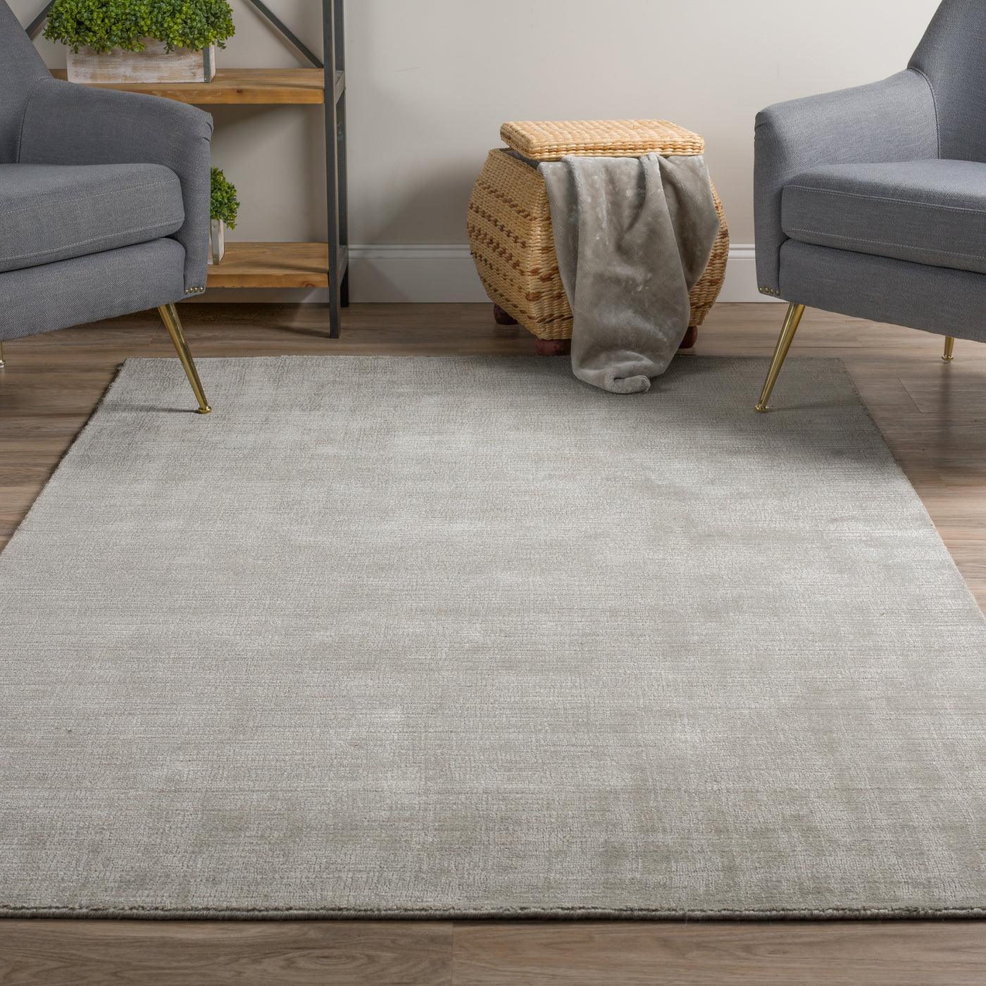 Dalyn Rug Laramie LR100 Silver Contemporary Rug Rug - 5’ x 7’6”