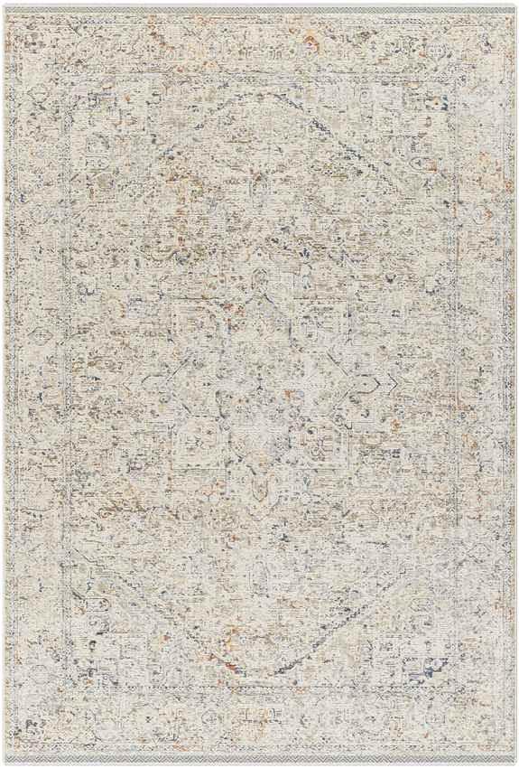 Darnetta Traditional Beige/Navy Area Rug