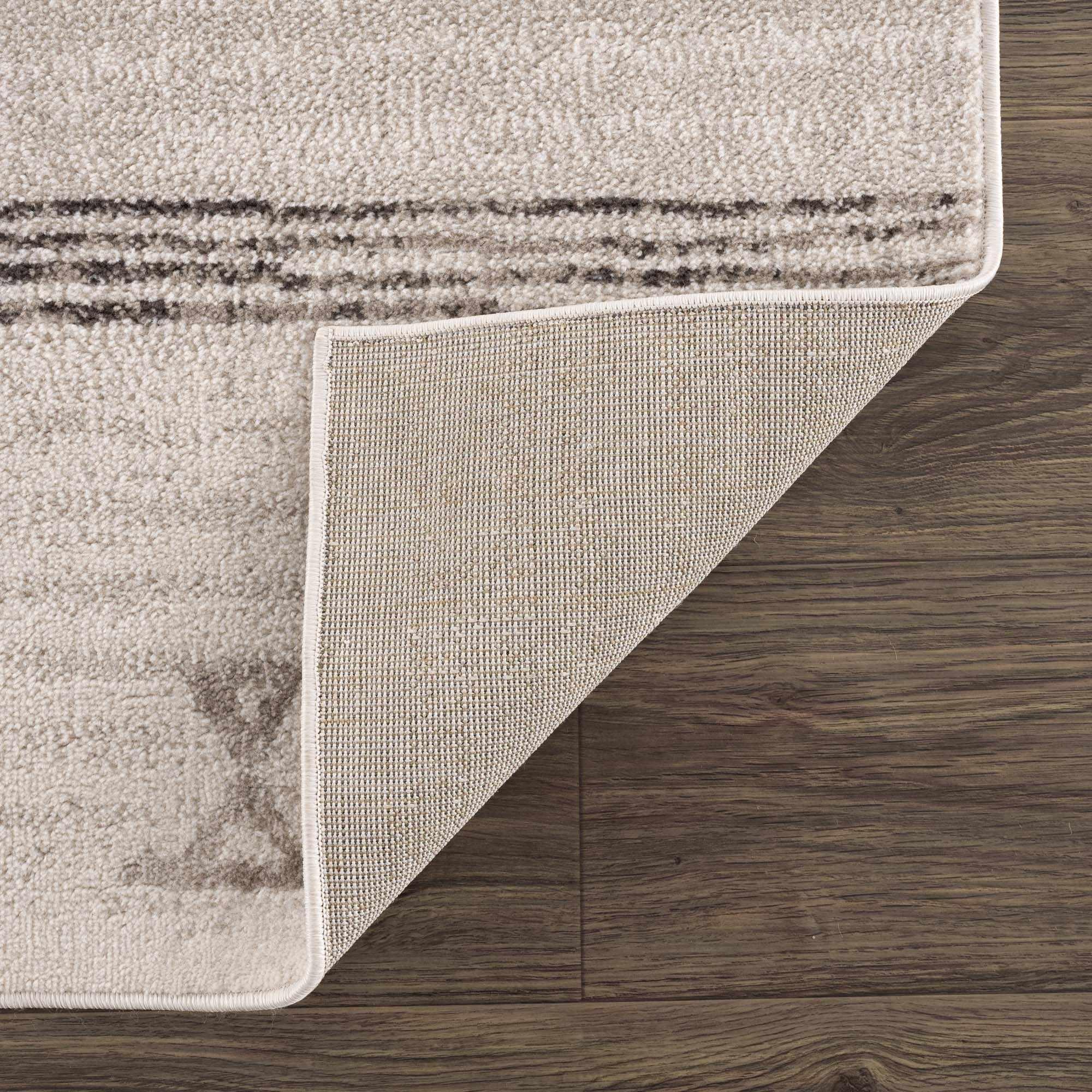 Deja Cream & Charcoal Area Rug