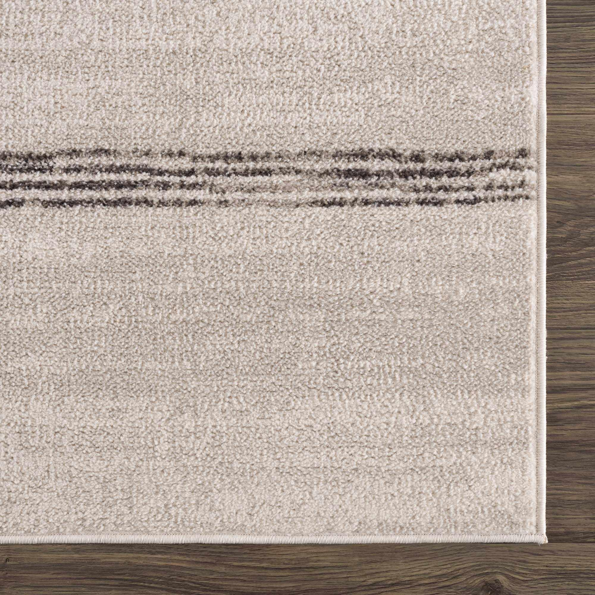 Deja Cream & Charcoal Area Rug