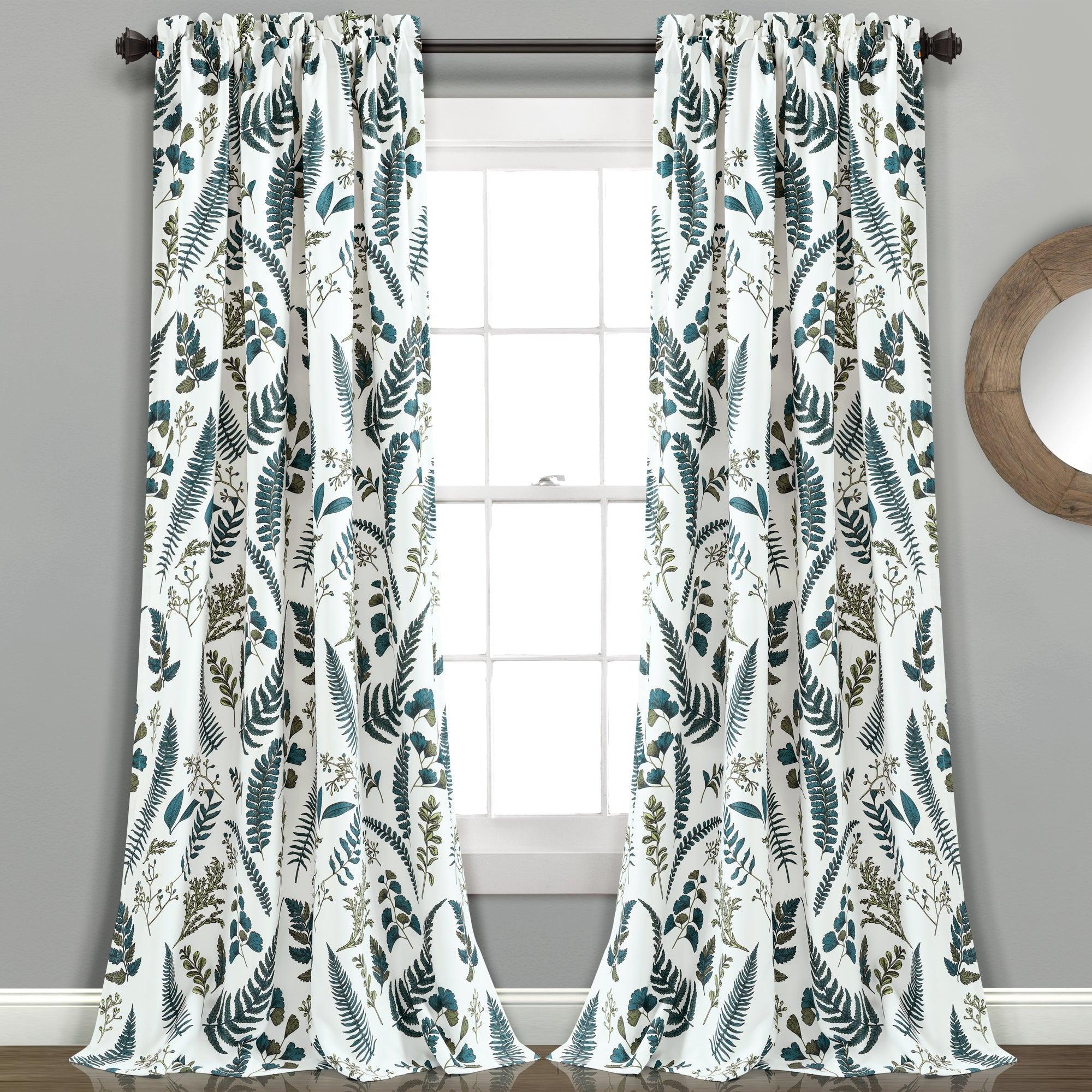 Devonia All Over Light Filtering Window Curtain Panel Set