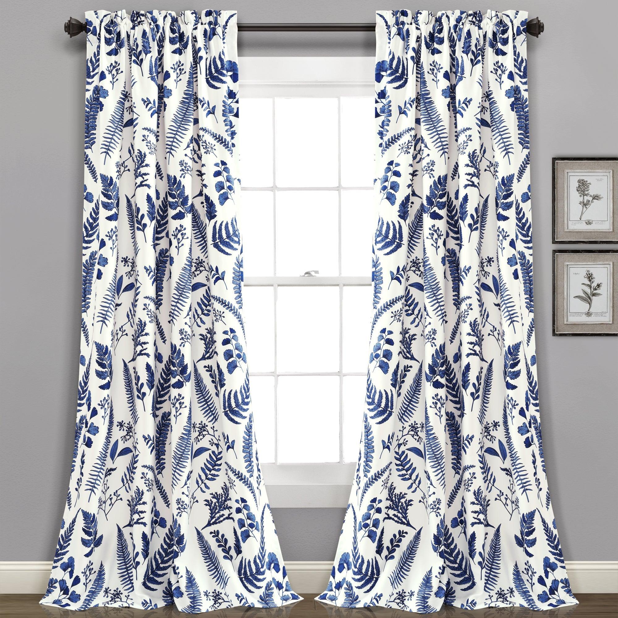 Devonia All Over Light Filtering Window Curtain Panel Set