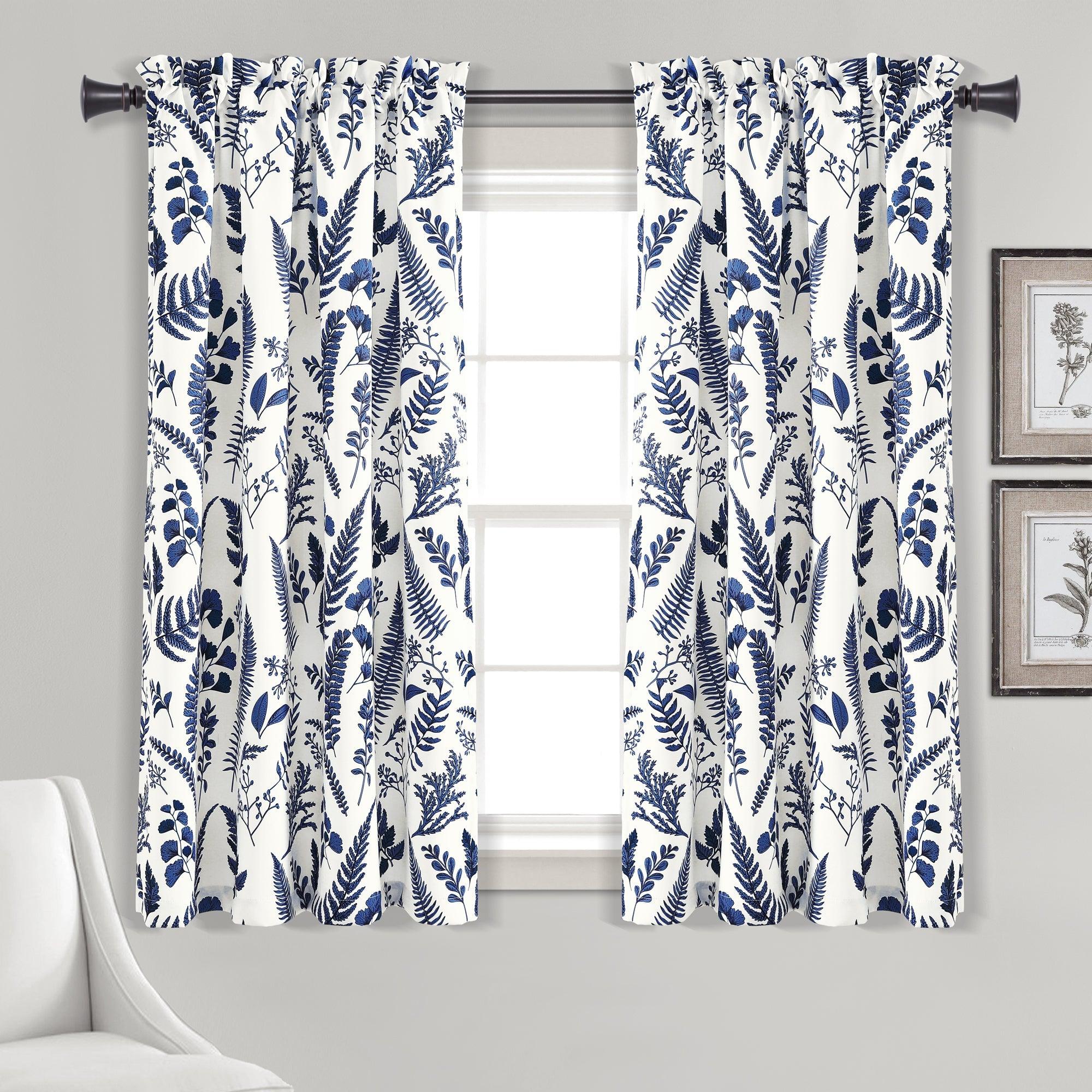 Devonia All Over Light Filtering Window Curtain Panel Set