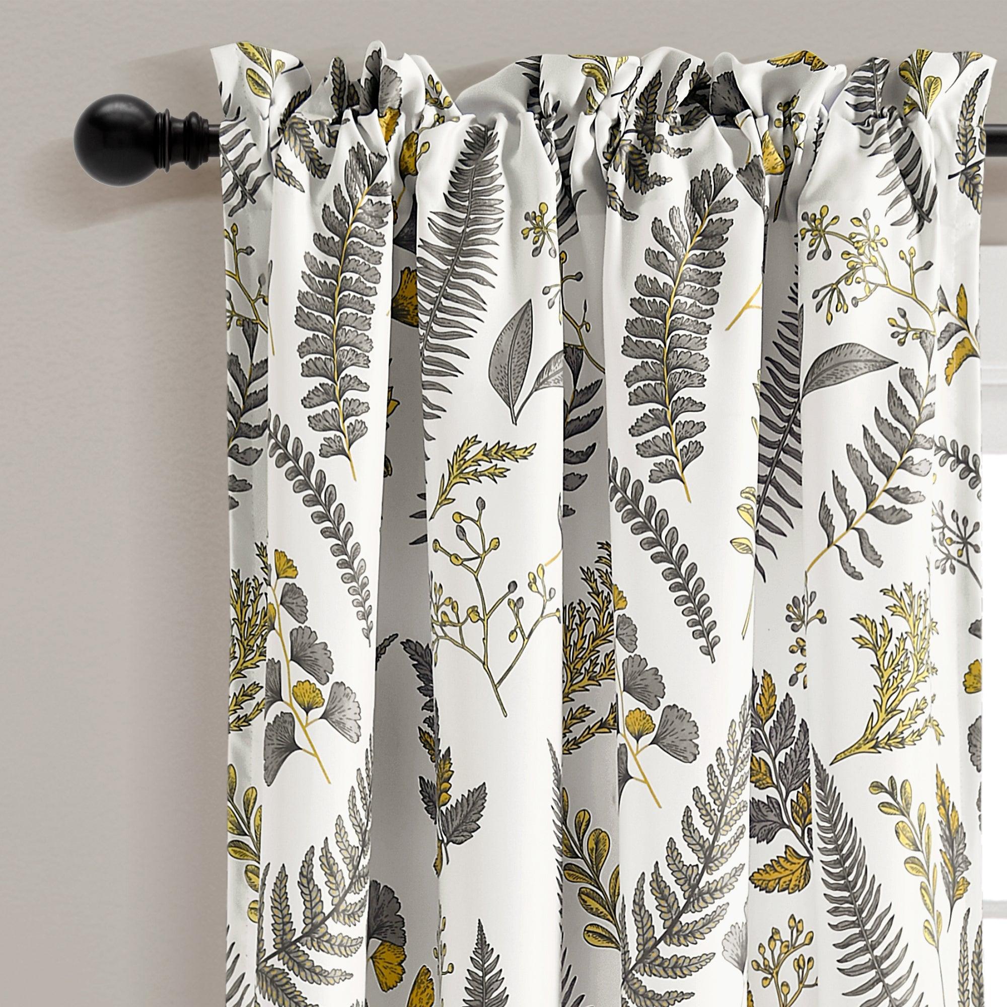 Devonia All Over Light Filtering Window Curtain Panel Set