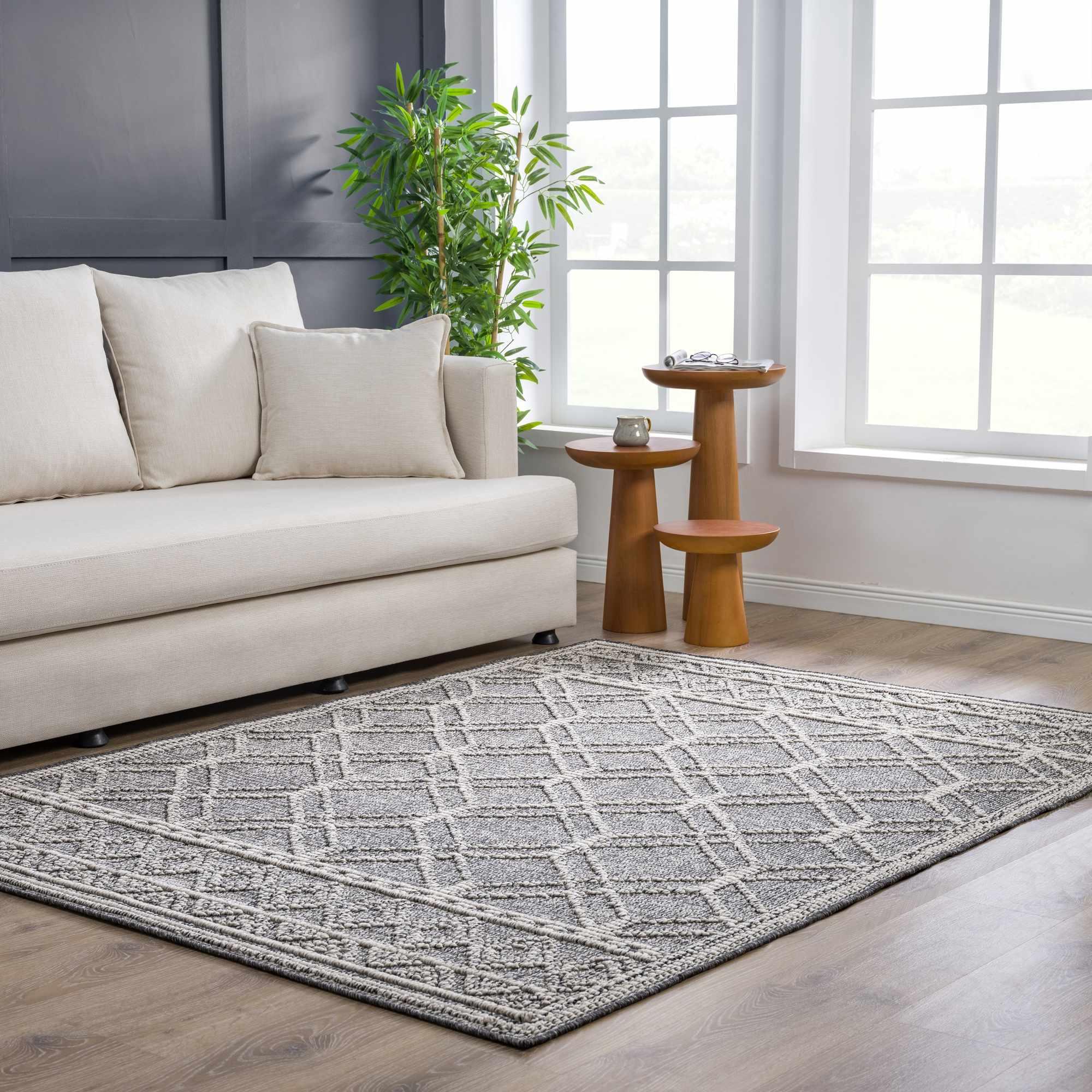 Diah Black & Bone Area Rug