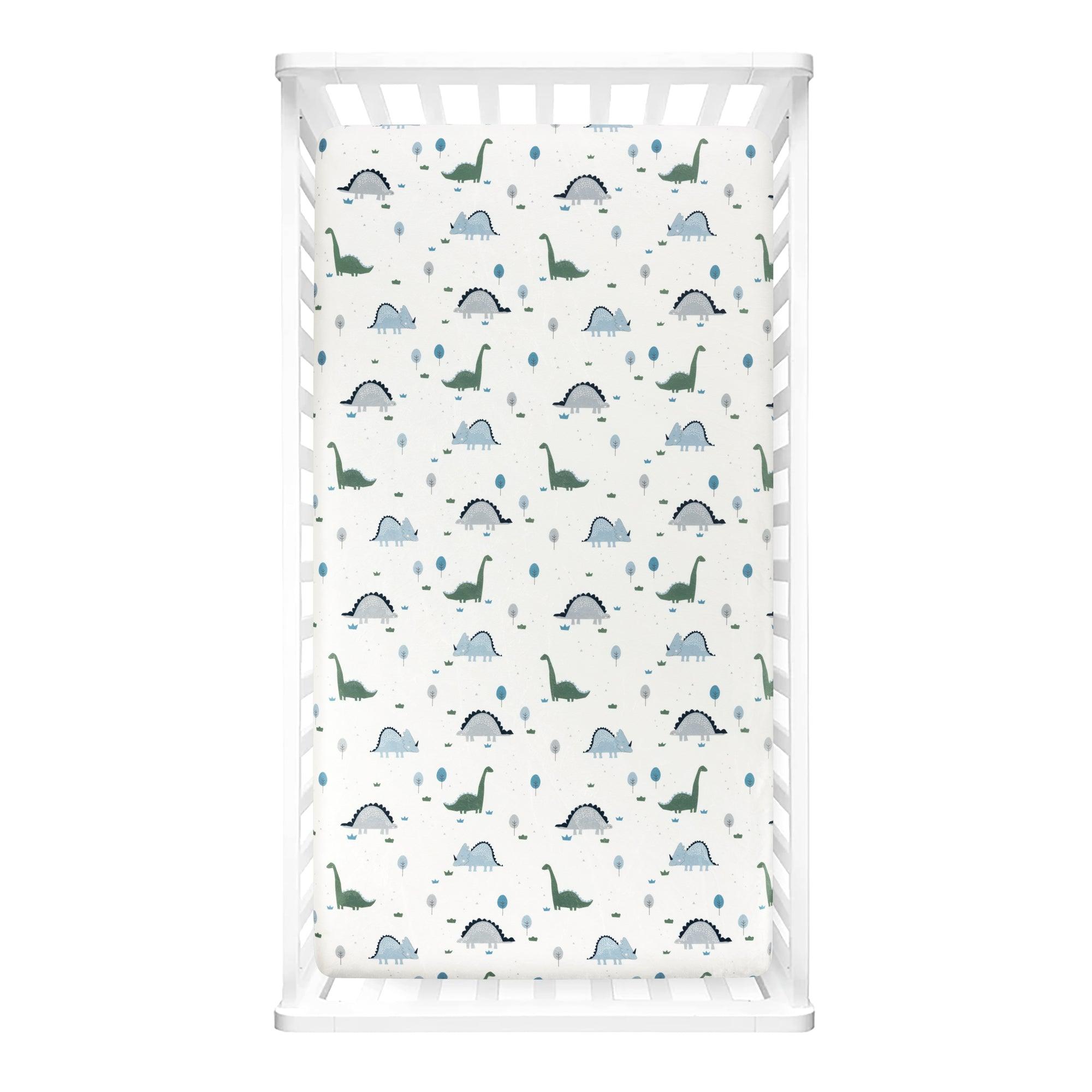 Dinosaurs Roar Soft & Plush Fitted Crib Sheet