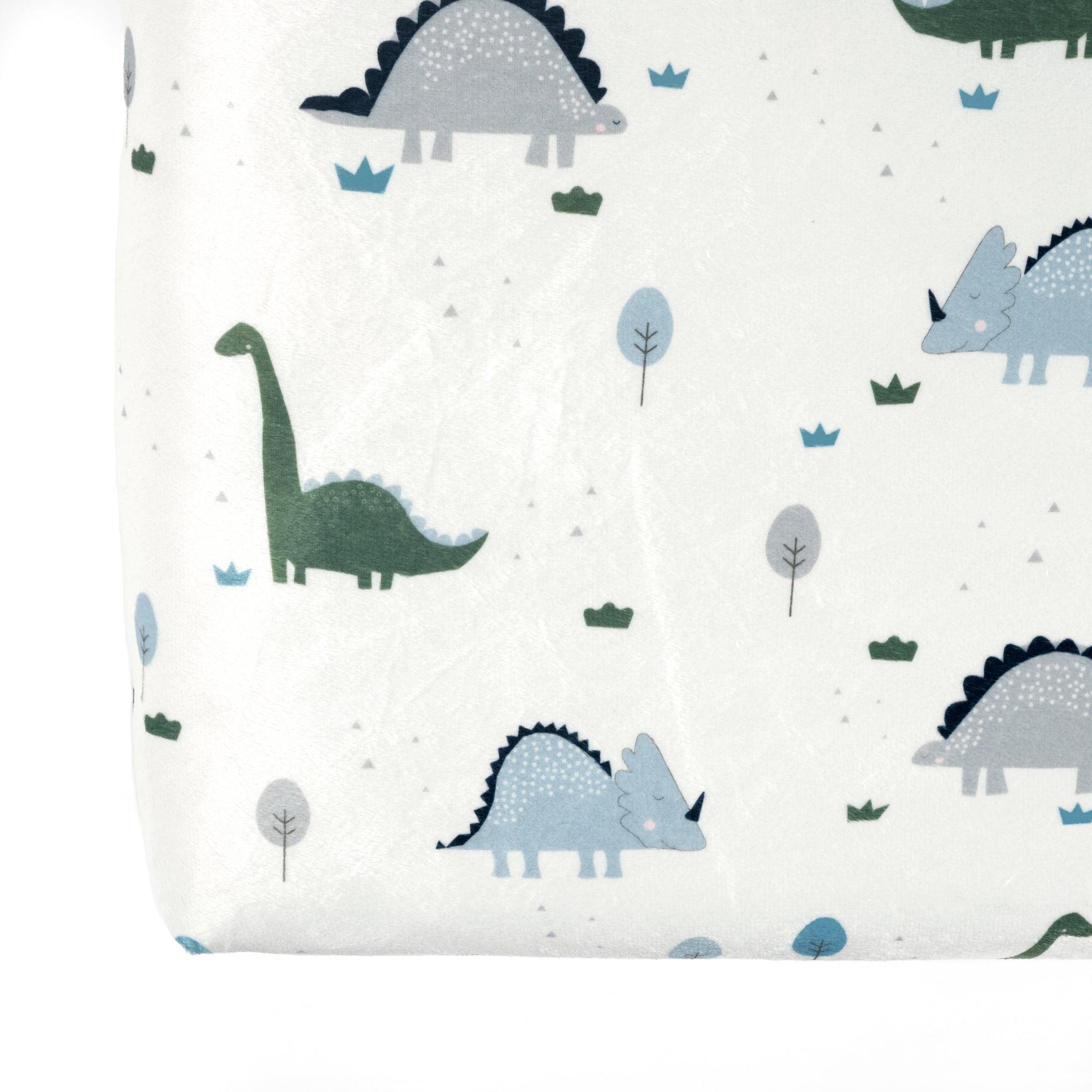 Dinosaurs Roar Soft & Plush Fitted Crib Sheet