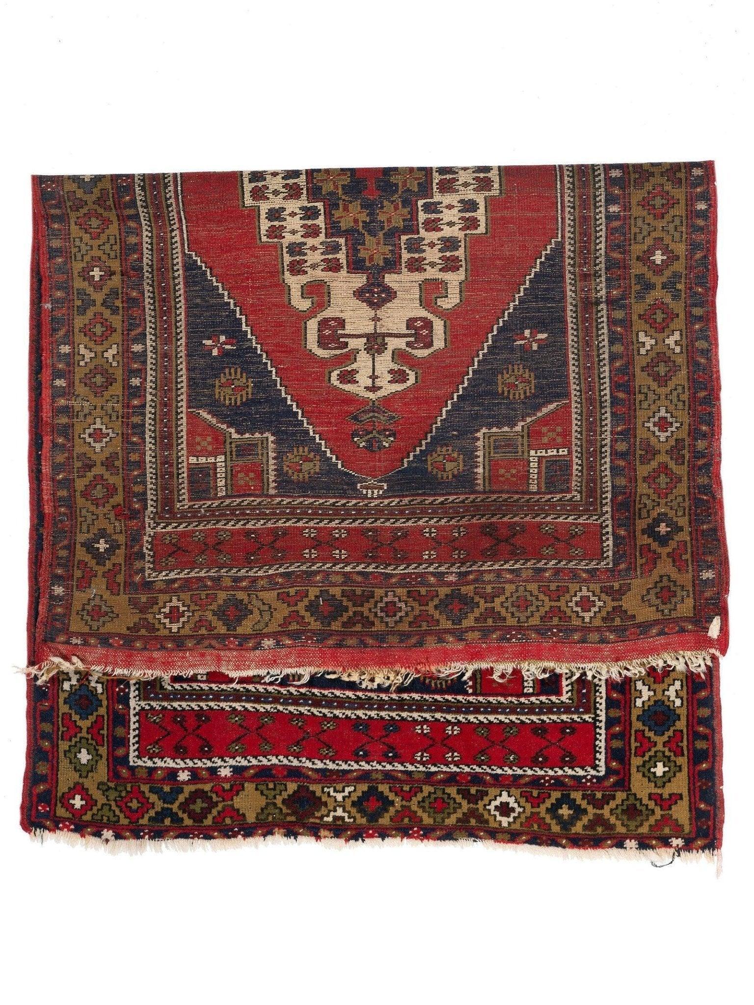 Distressed Vintage Anatolian Taspinar Rug 7'6'' x 4'3''