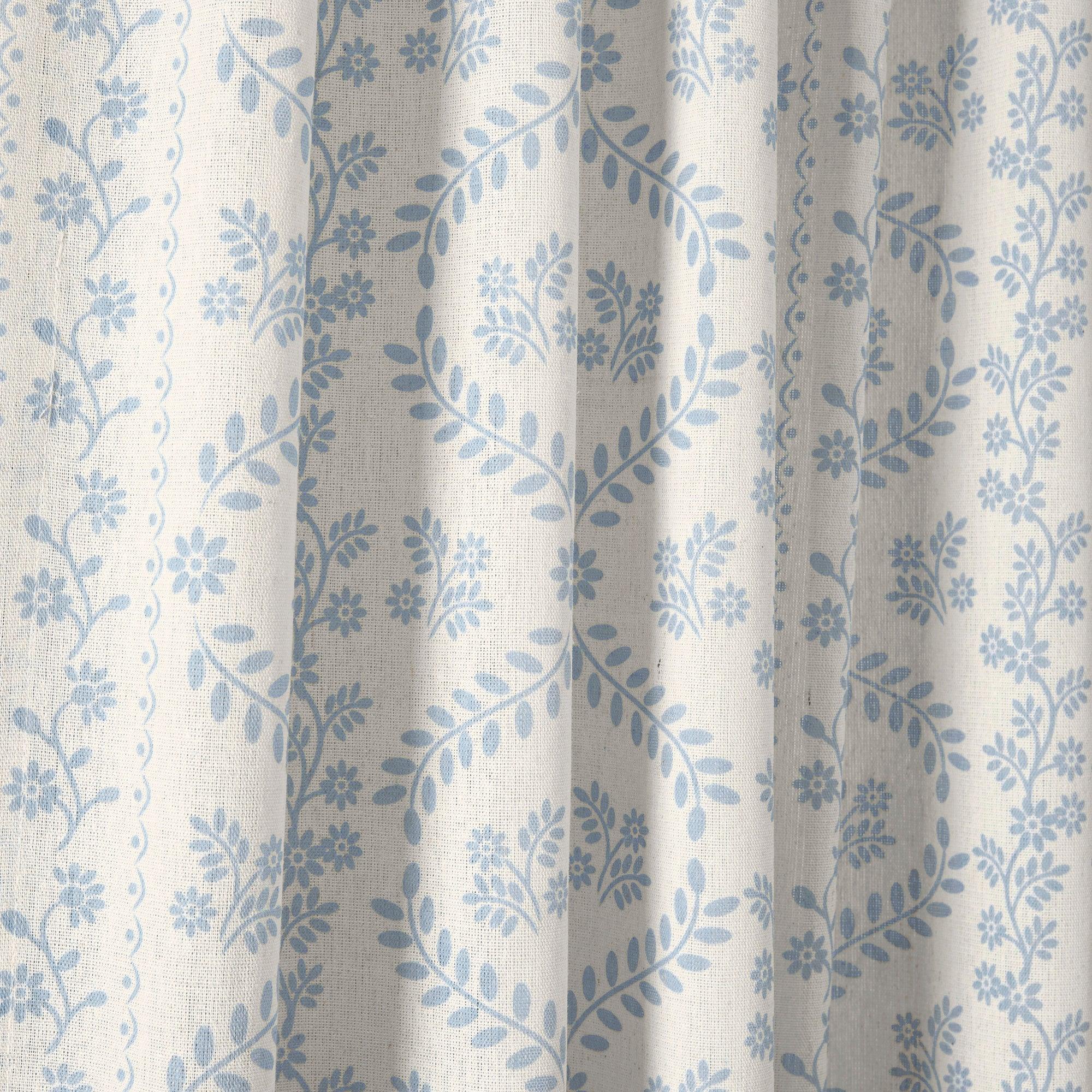 Doreen Delicate Floral Window Curtain Panel Set