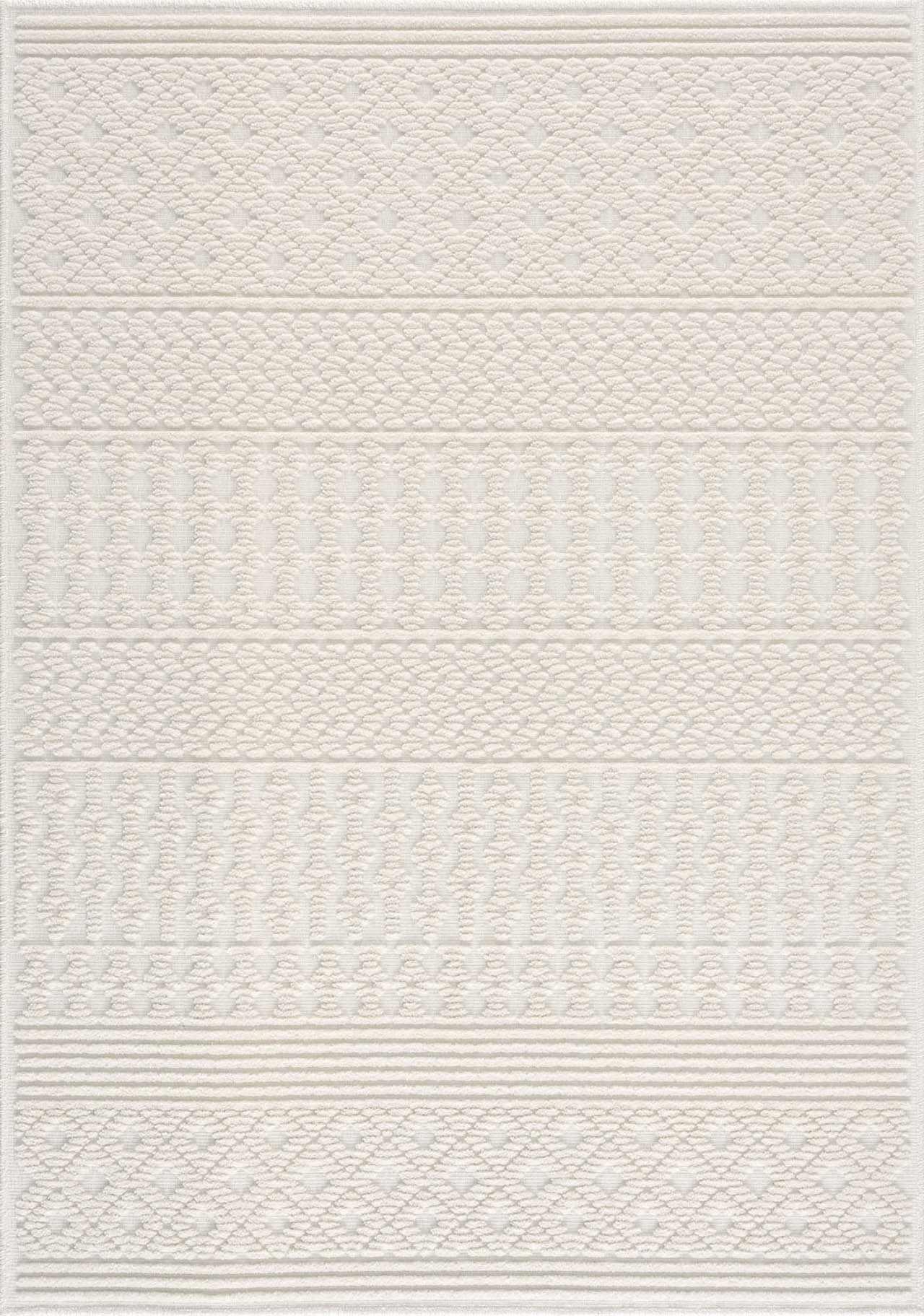 Drago White Washable Area Rug