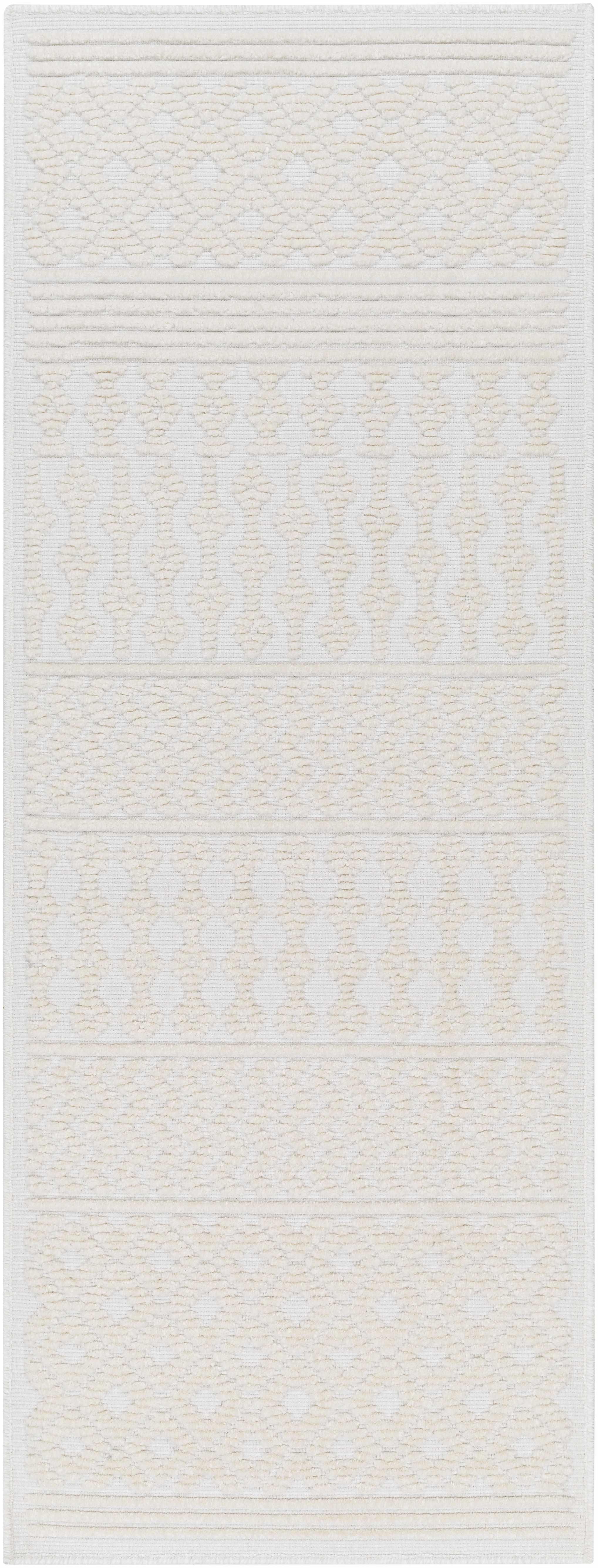 Drago White Washable Area Rug