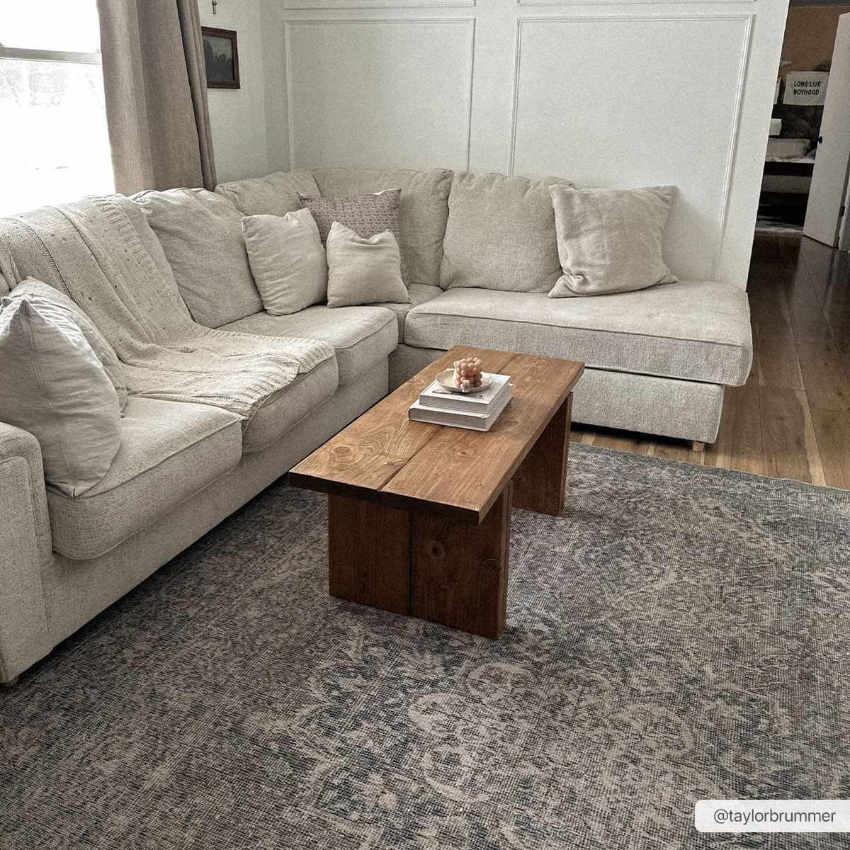 Dusty Sage Greenpoint Medallion Washable Area Rug