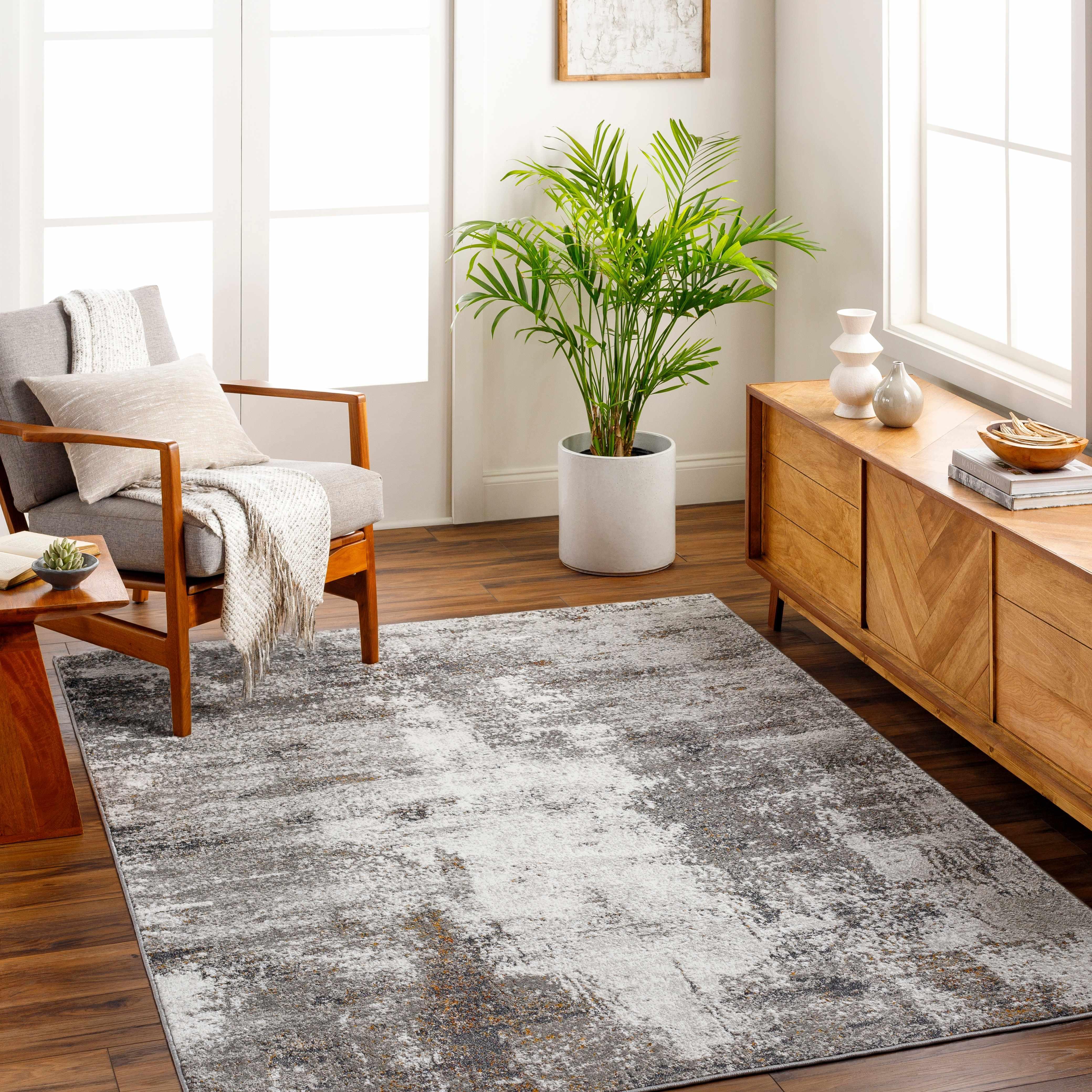 Duval Taupe Abstract Area Rug