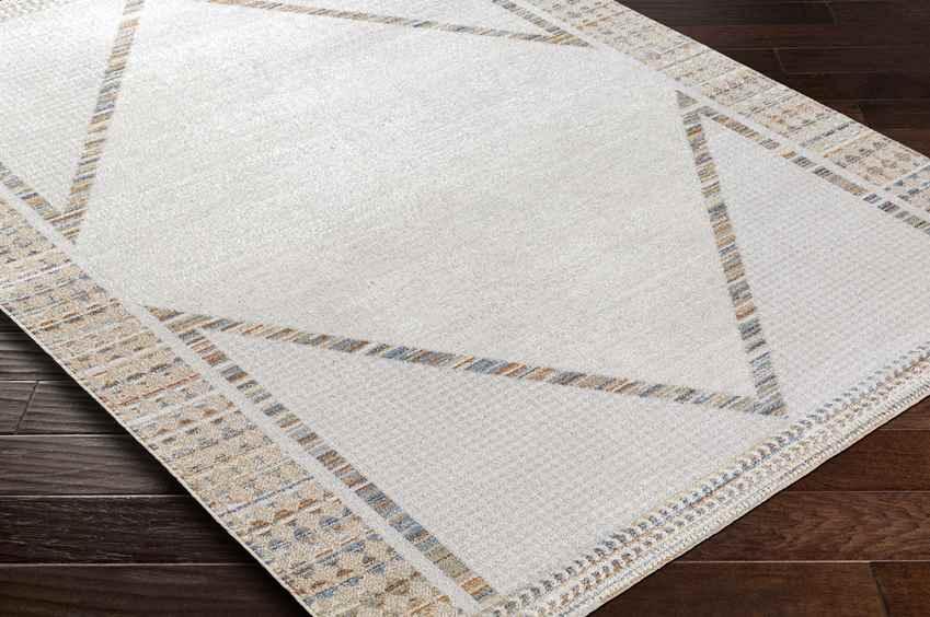 El Dorado Global Beige Washable Area Rug