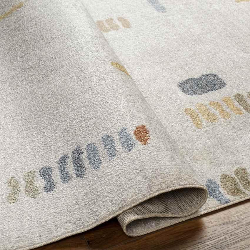 Elbing Modern Beige Washable Area Rug