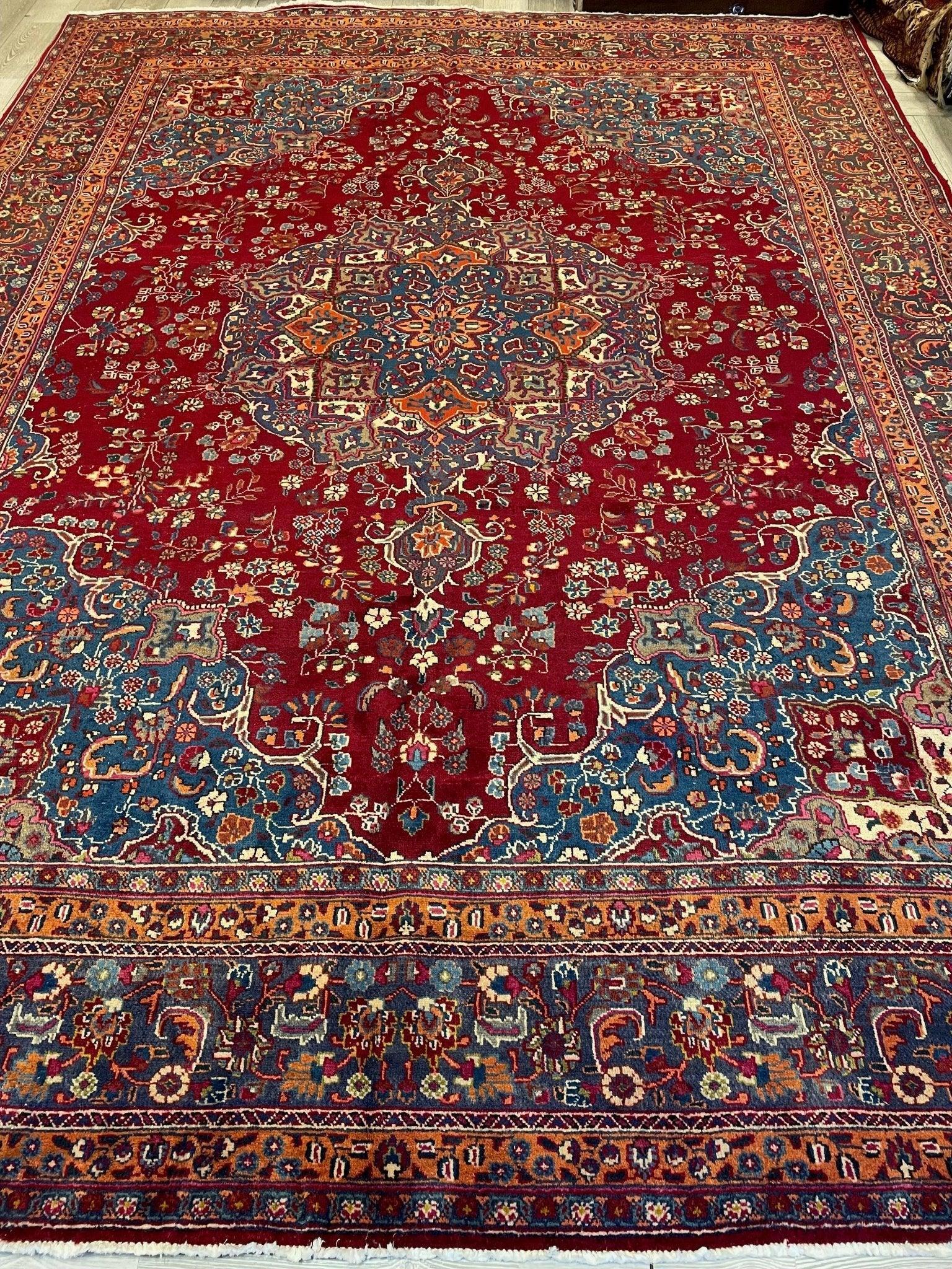 Elegant Hand Knotted Khorasan Area Rug 10x13 Ft