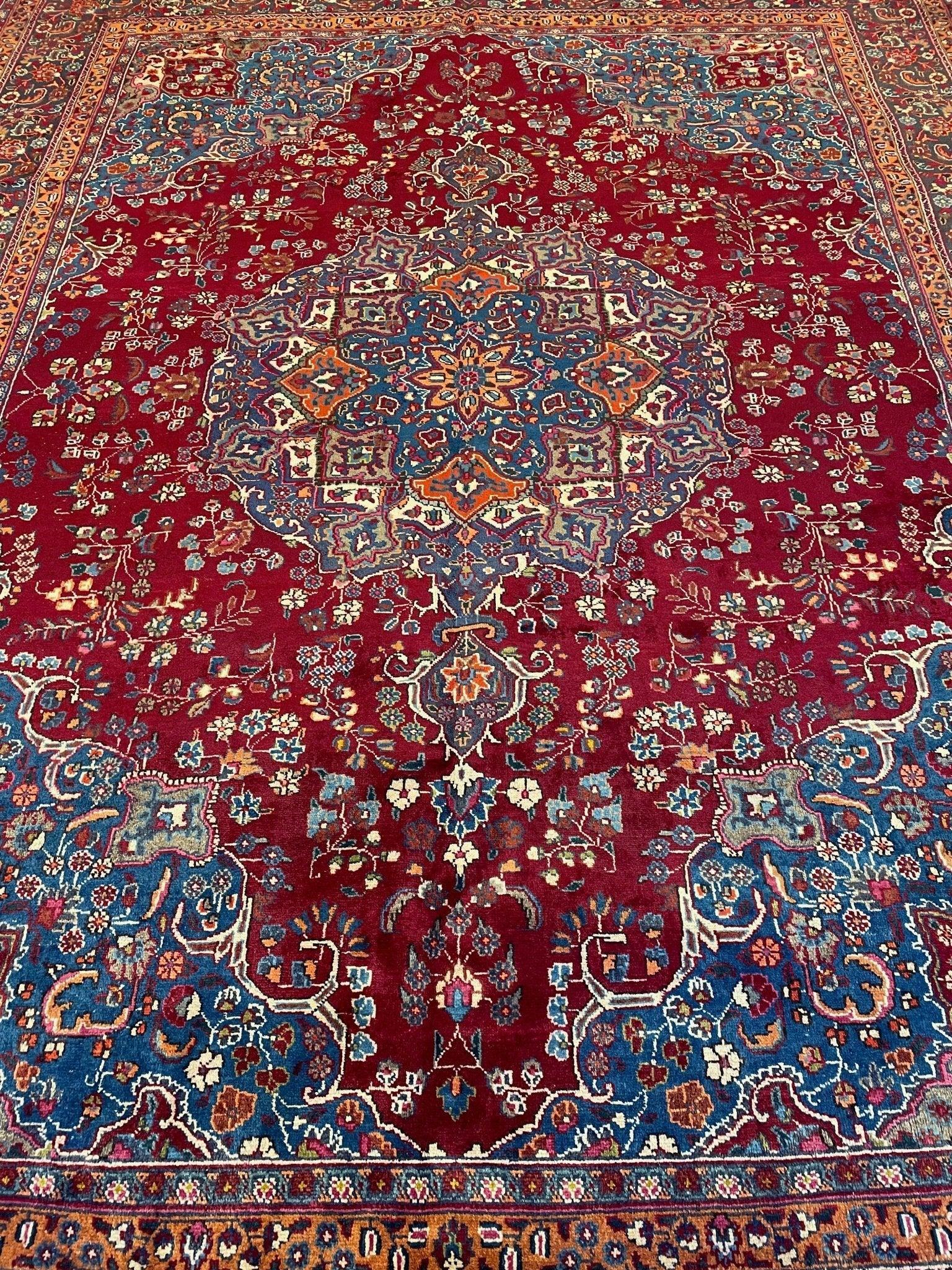 Elegant Hand Knotted Khorasan Area Rug 10x13 Ft