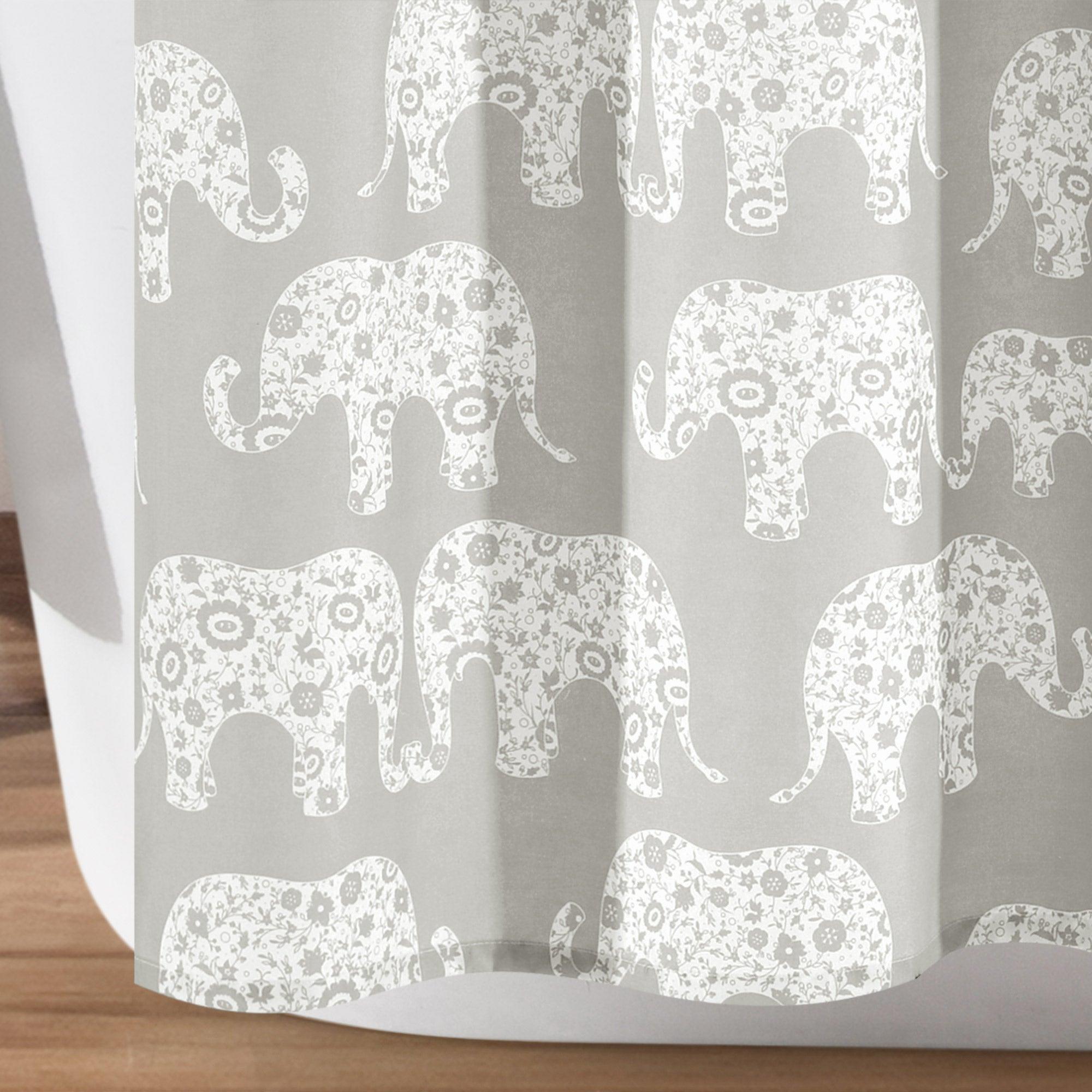 Elephant Parade Shower Curtain