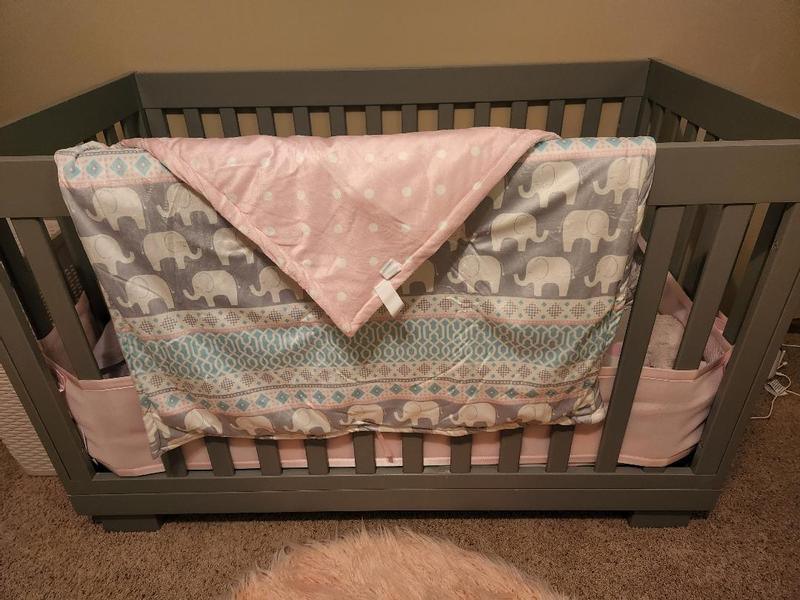 Elephant Stripe Soft & Plush Oversized Baby Blanket