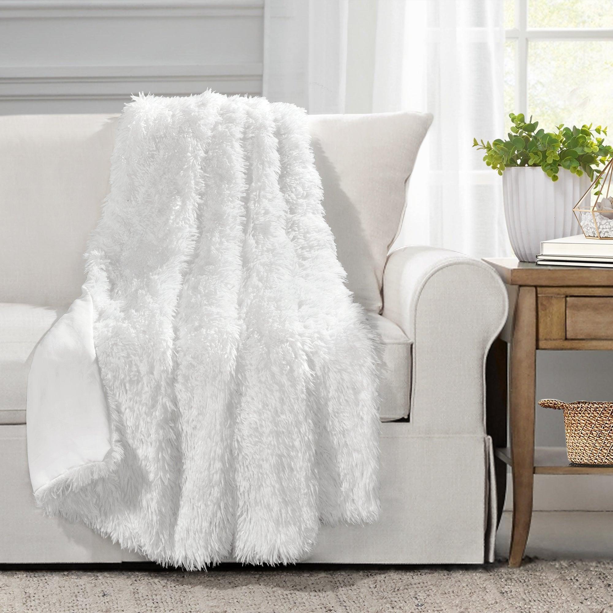 Emma Faux Fur Throw