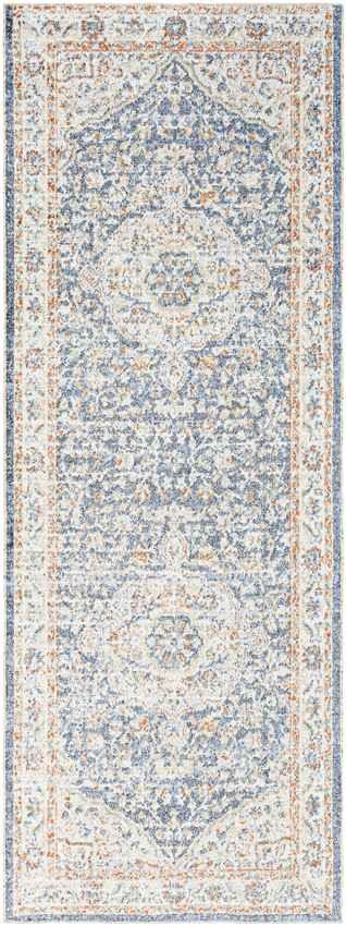 Ensign Traditional Burnt Orange Washable Area Rug