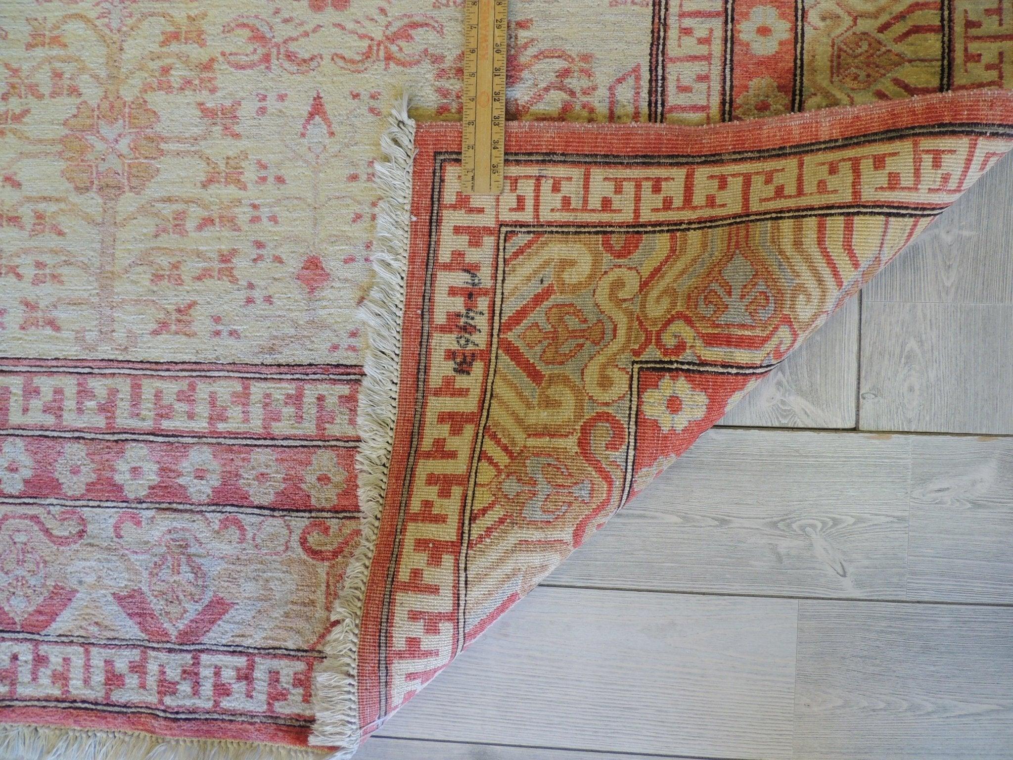 Exquisite Hand-Knotted Pak Oushak Rug 7x9