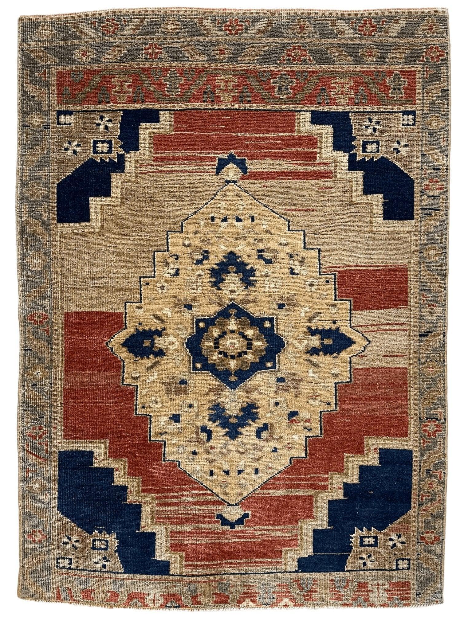 Exquisite Handmade Oushak Rug 3'7''x5'