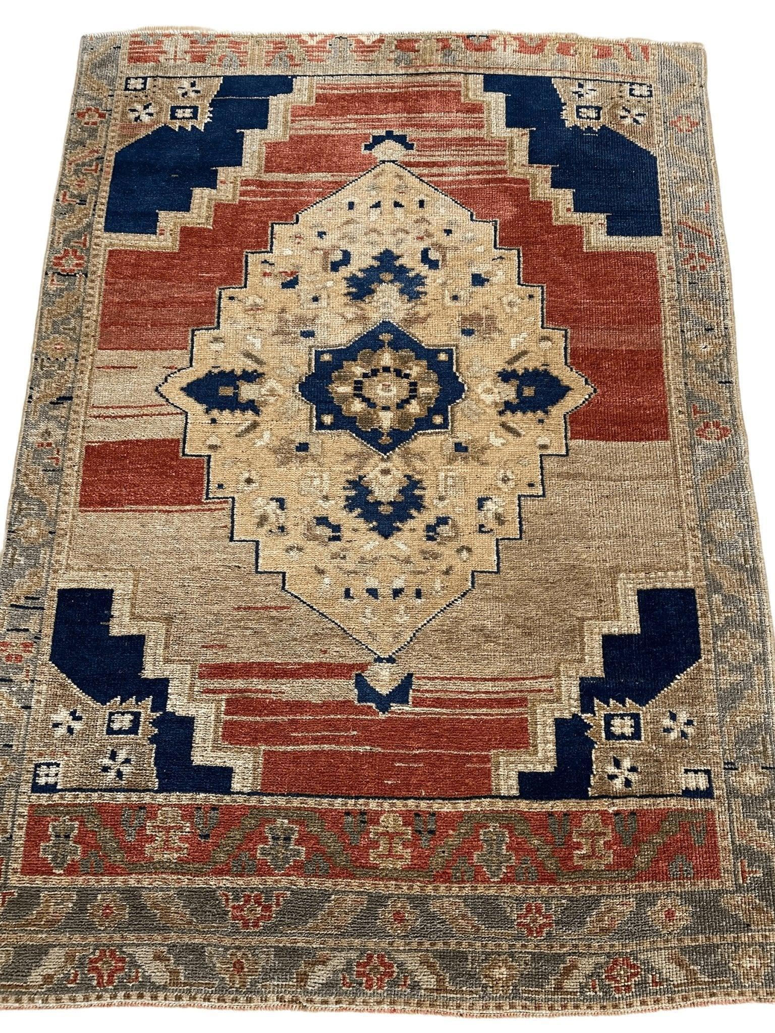 Exquisite Handmade Oushak Rug 3'7''x5'