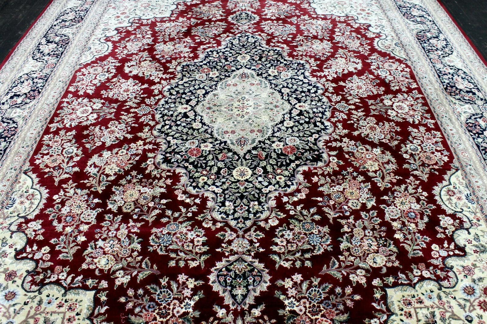 Exquisite Mint Hand Knotted Peshawar Oriental Wool 9x12 area Rug