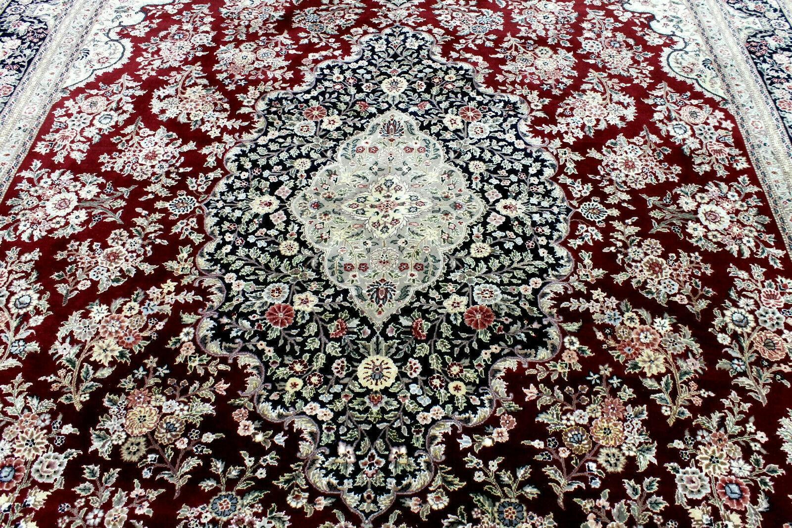 Exquisite Mint Hand Knotted Peshawar Oriental Wool 9x12 area Rug