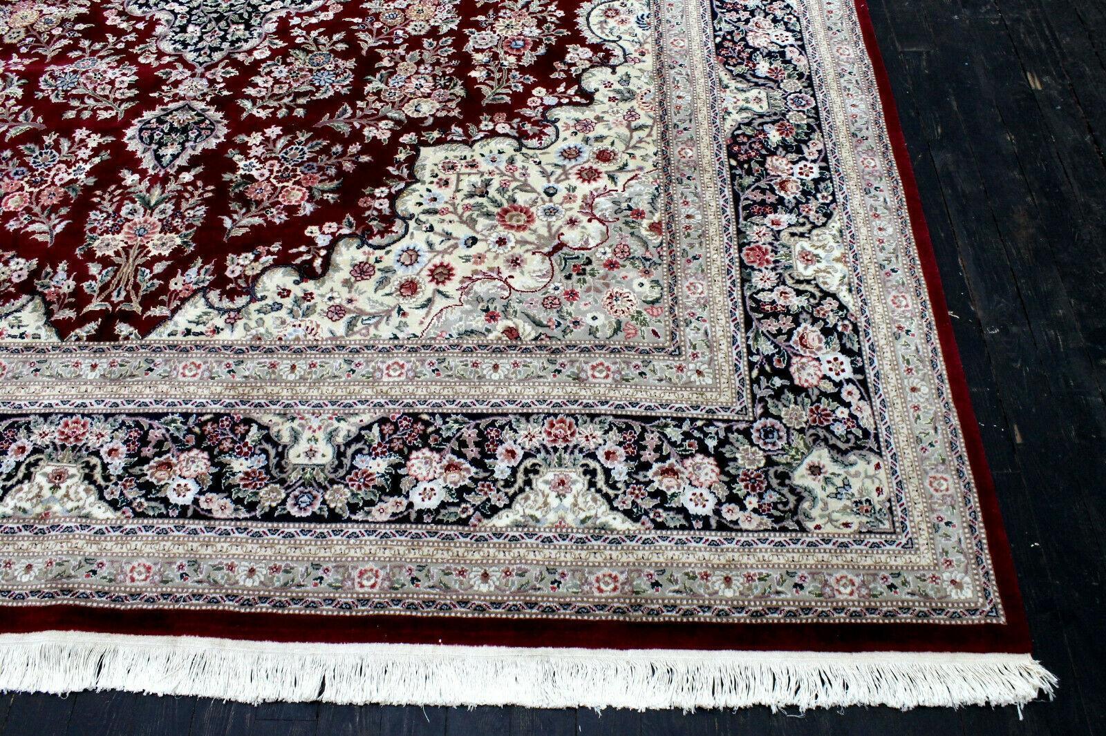 Exquisite Mint Hand Knotted Peshawar Oriental Wool 9x12 area Rug