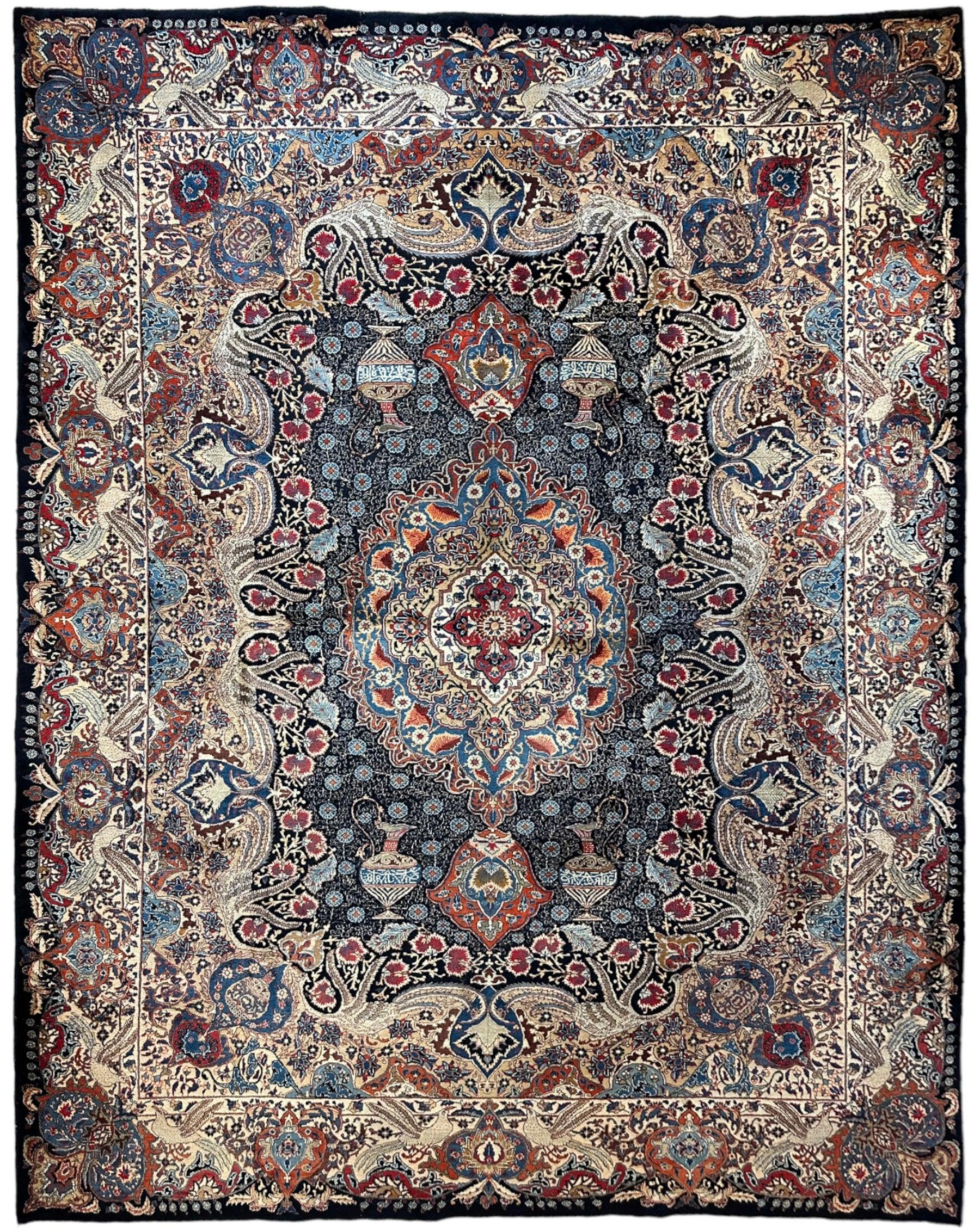 Exquisite Persian Kashmar Rug 9’11” x 13’3”