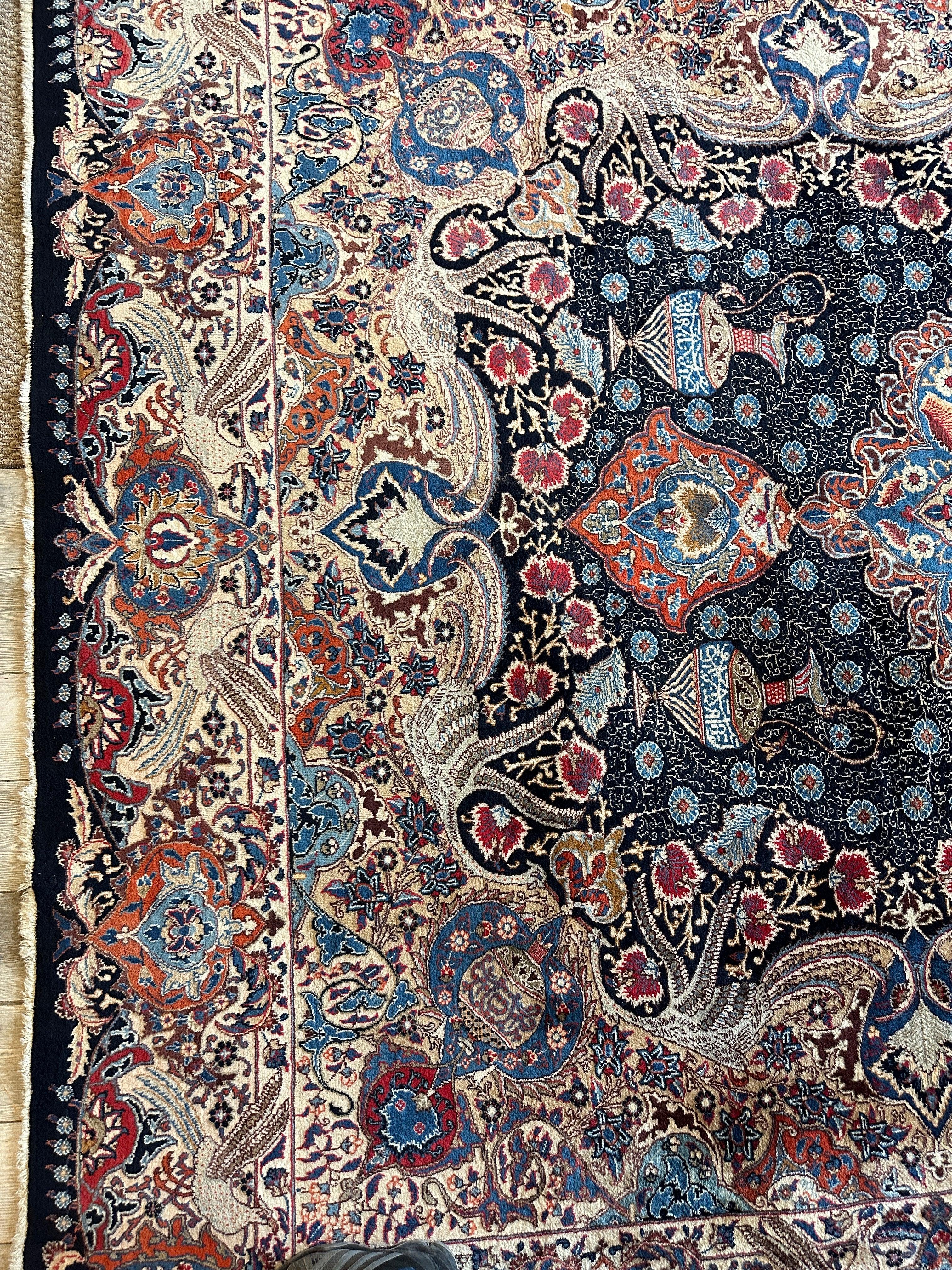 Exquisite Persian Kashmar Rug 9’11” x 13’3”