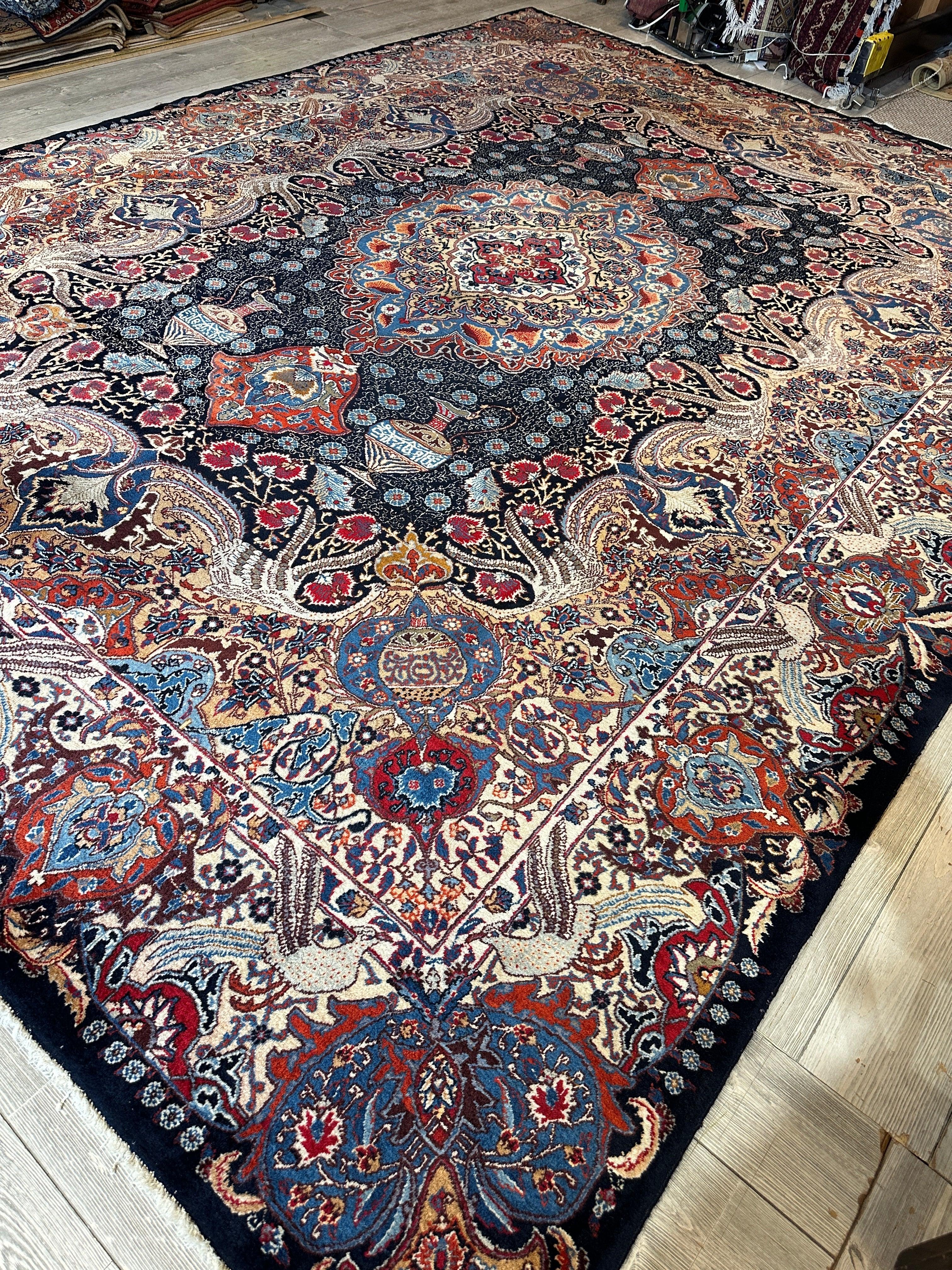 Exquisite Persian Kashmar Rug 9’11” x 13’3”